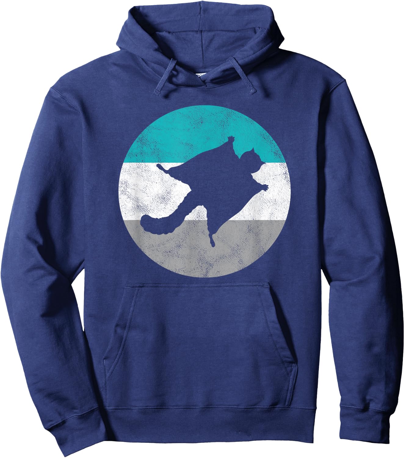 Flying Squirrel Retro Gift Women Boys & Girls Hoodie - Hoodie | Navy