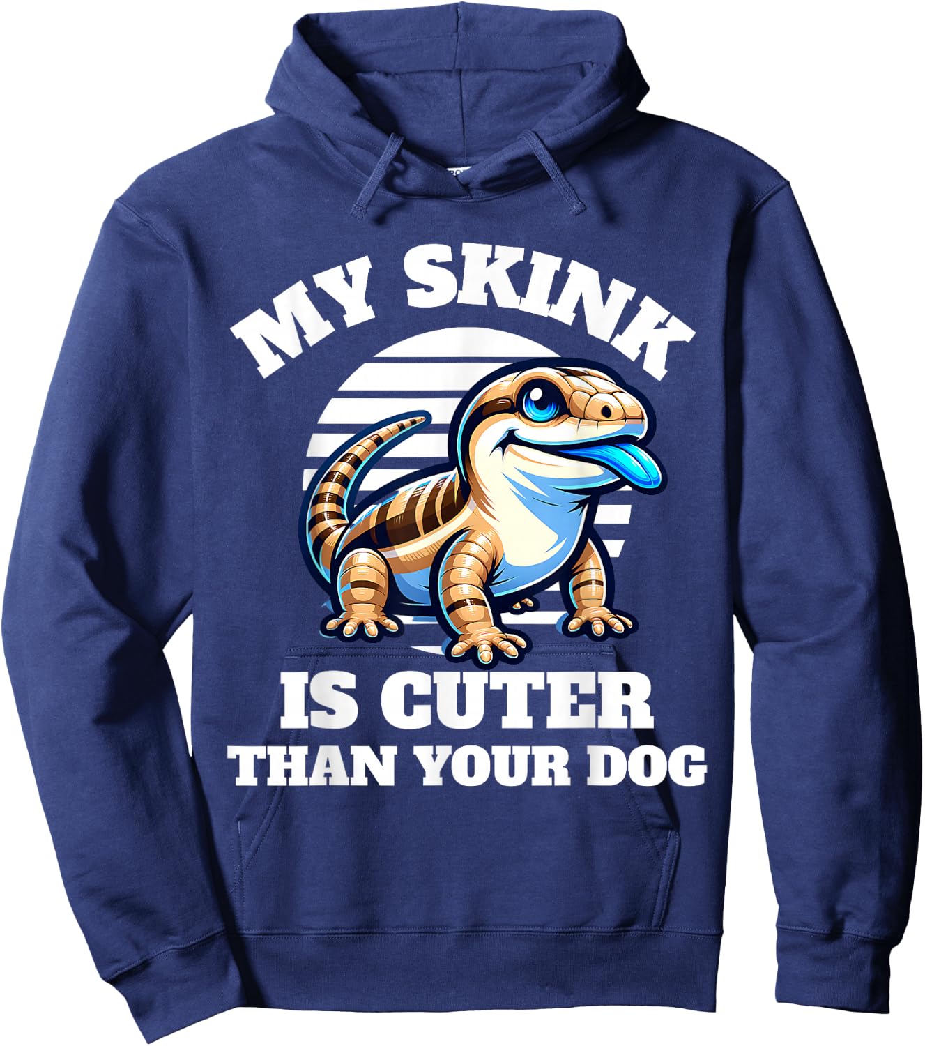 Blue Tongue Skink Owner Hoodie - Hoodie | Navy