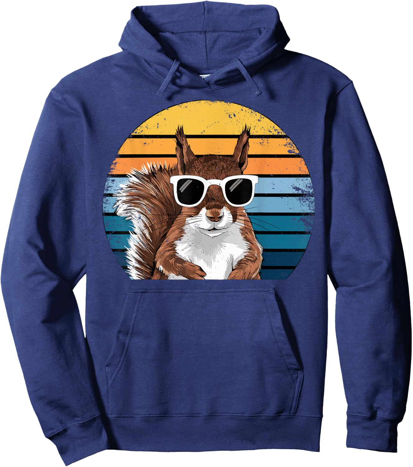 Vintage Squirrel Hoodie - Hoodie | Navy