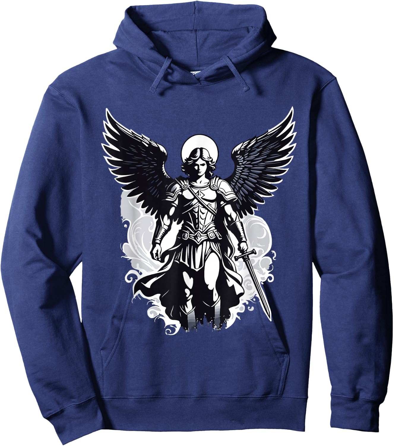 Christian Archangel Saint Michael , Black, S Hoodie - Hoodie | Navy