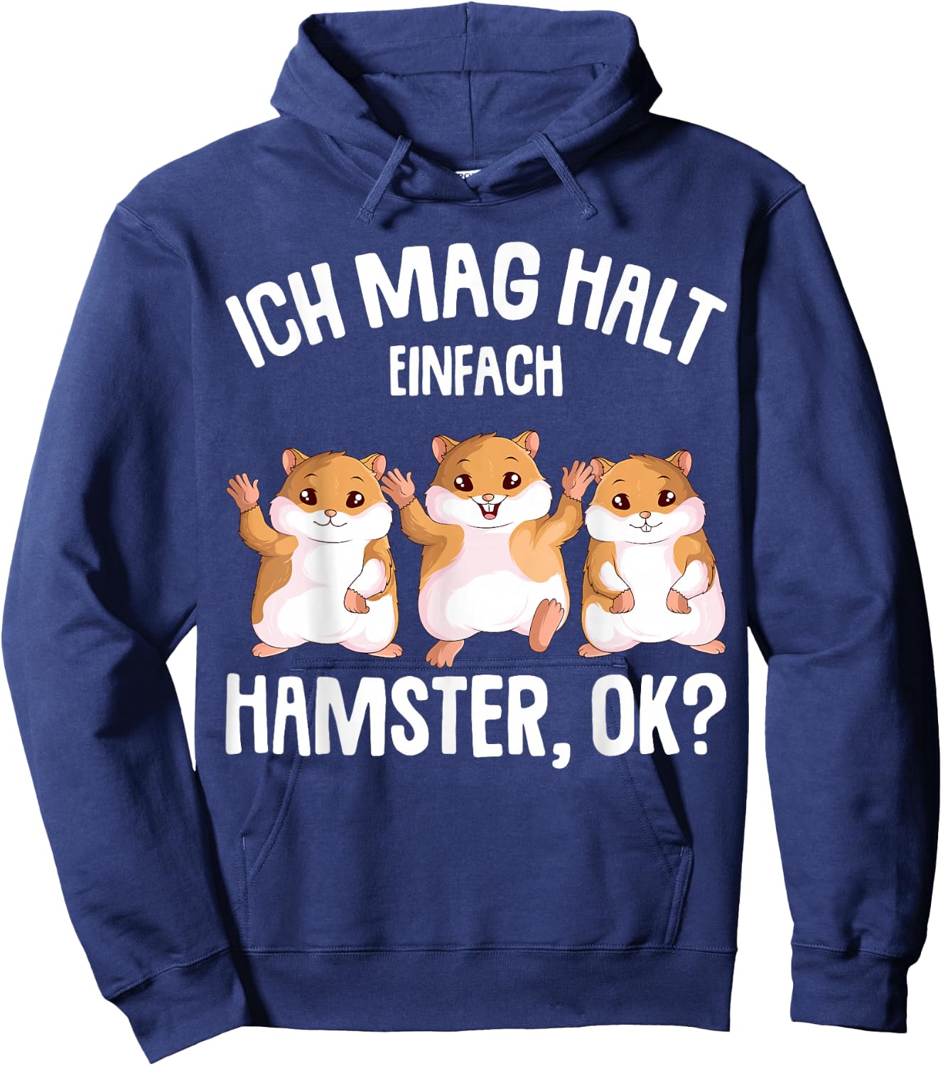 Hamster Ich mag halt Hamster Mädchen Kinder Hoodie - Hoodie | Navy