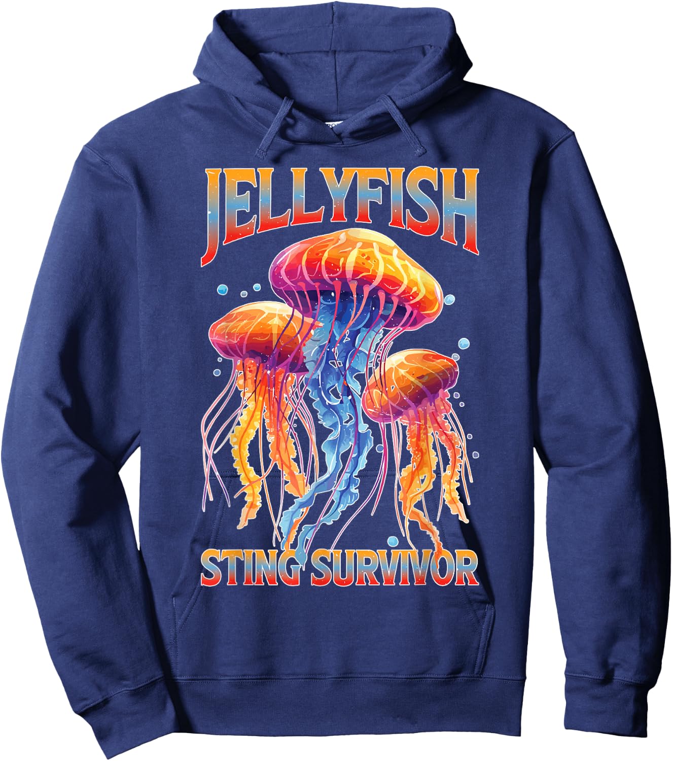 Jellyfish Sting Survivor Hoodie - Hoodie | Navy