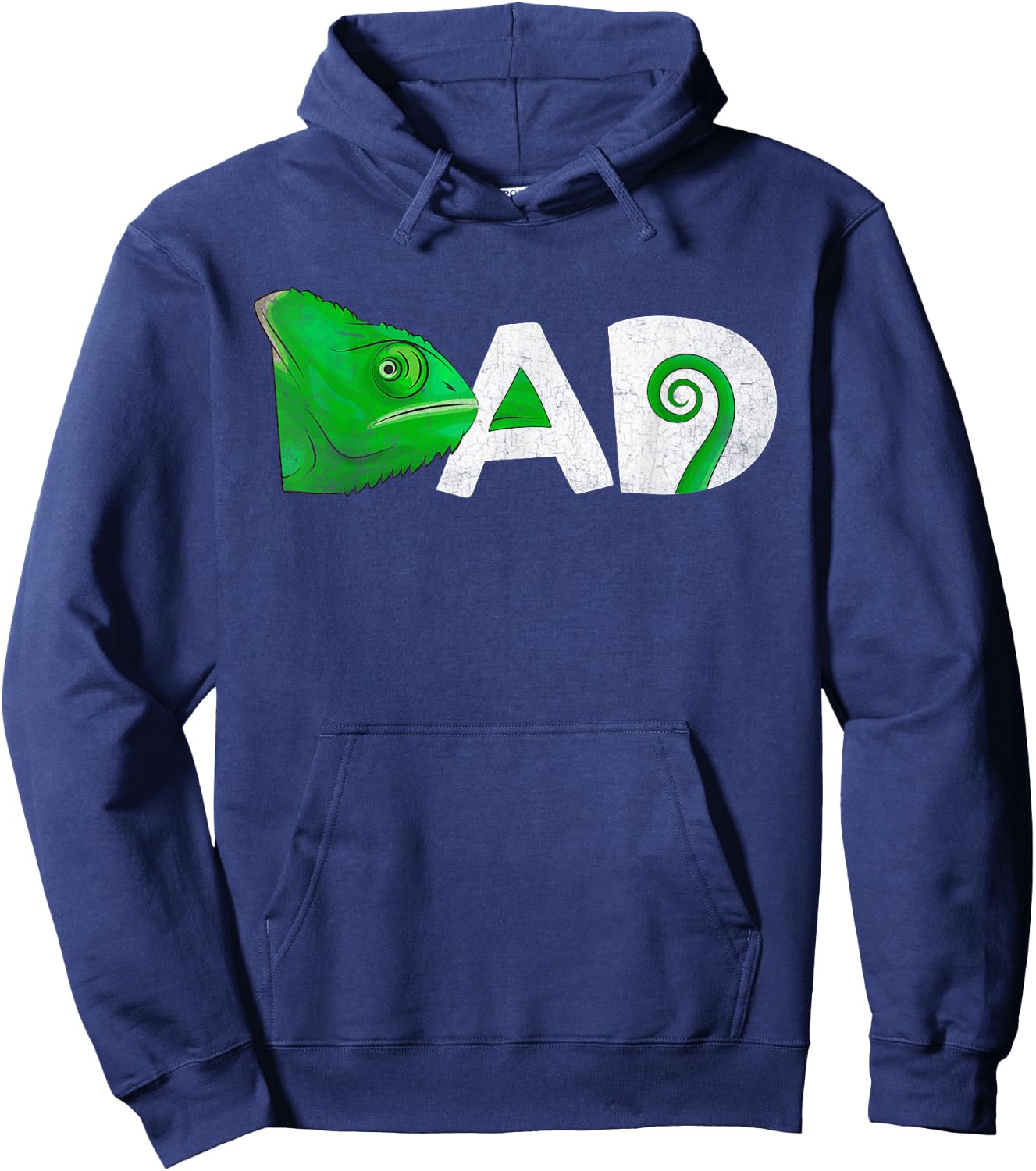 Funny Veiled Chameleon , Chameleons Dad Hoodie - Hoodie | Navy