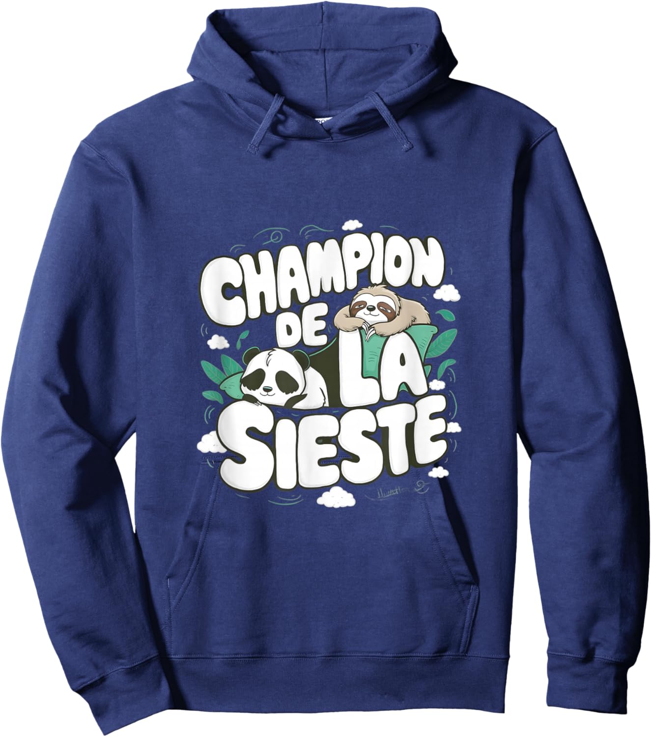 Champion Nap Man Funny Phrase , Black, S Hoodie - Hoodie | Navy