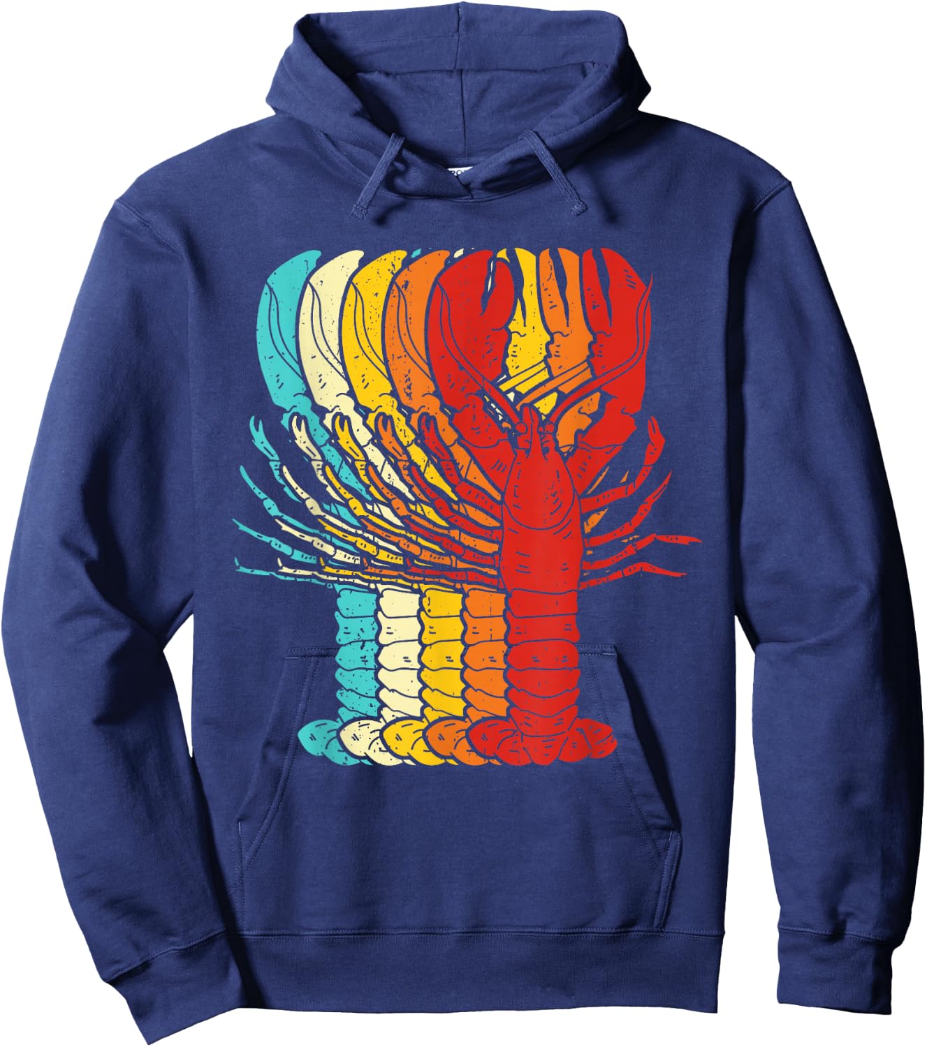 Vintage Lobster Hoodie - Hoodie | Navy
