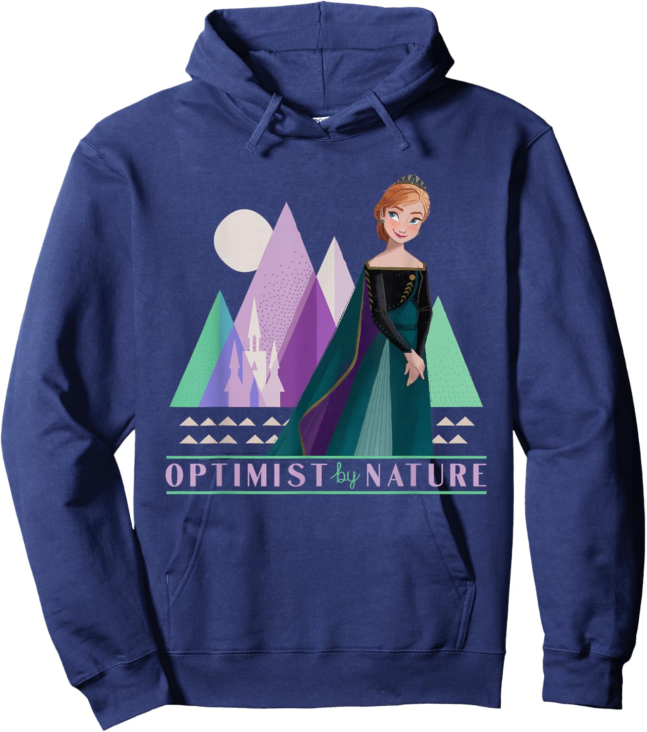 Disney Frozen 2 Queen Anna Optimist By Nature Hoodie - Hoodie | Navy