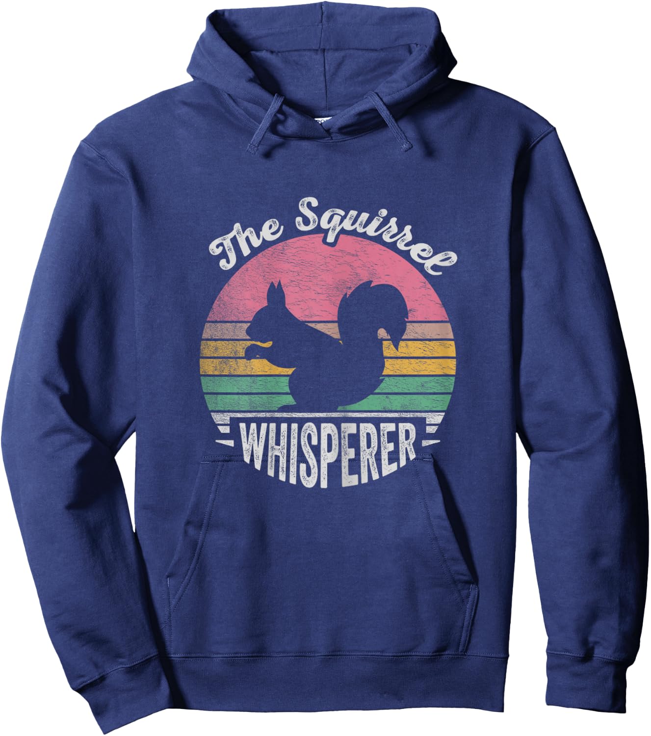 Retro Vintage Squirrel Lover Squirrel Whisperer Hoodie - Hoodie | Navy