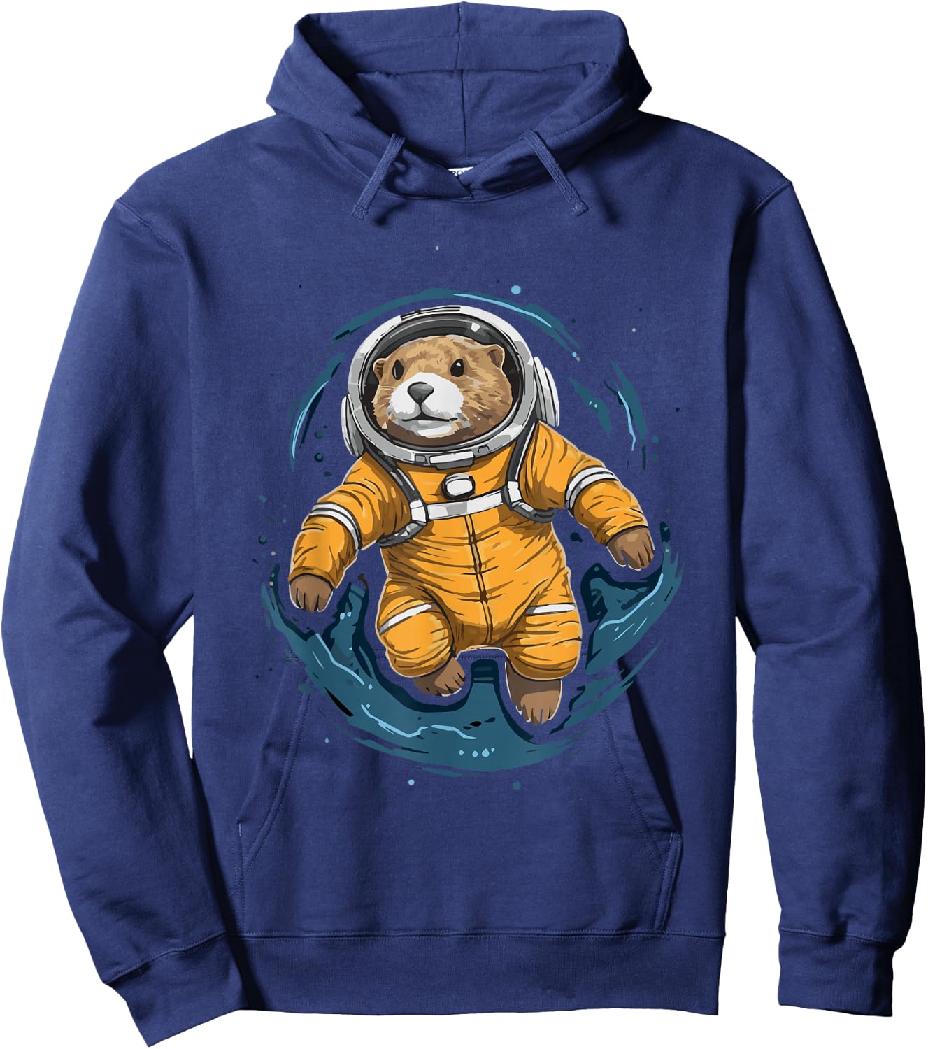 Otter Astronaut Sea otter Hoodie - Hoodie | Navy