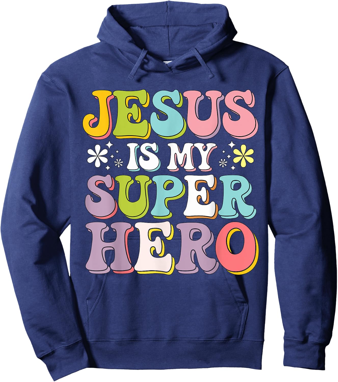Jesus is my Superhero Hoodie - Hoodie | Navy