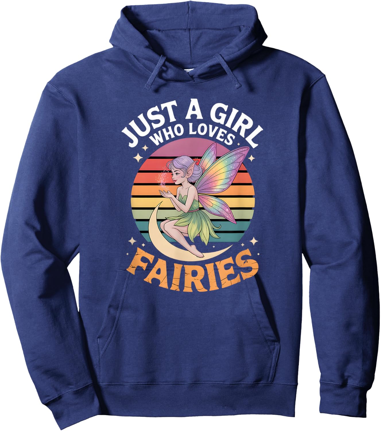 Girls Fairy Hoodie - Hoodie | Navy