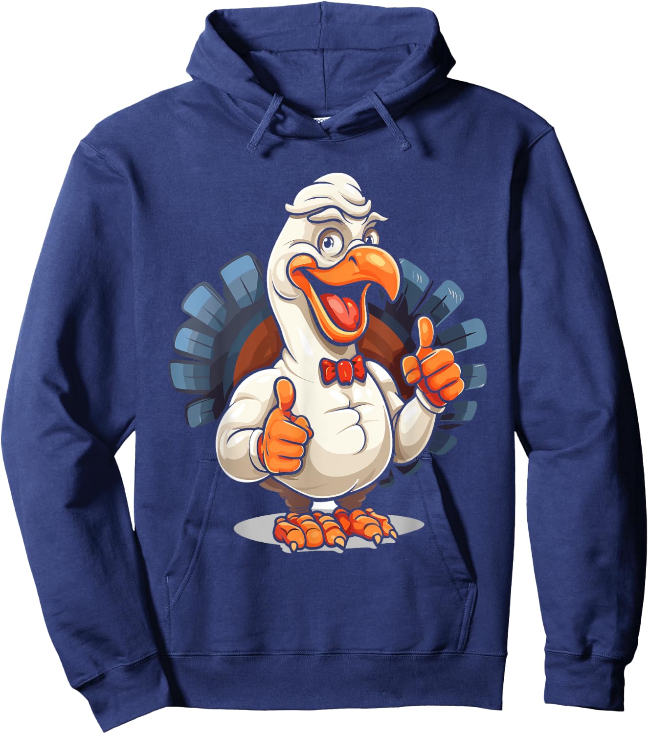 Thanksgiving Turkey Hoodie - Hoodie | Navy