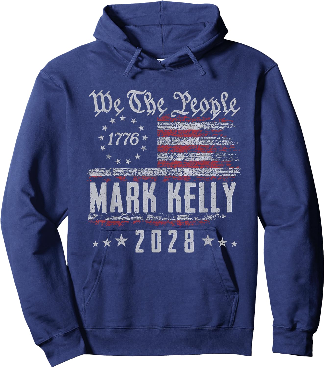 US Flag We The People Kelly 2028 for President Hoodie - Hoodie | Navy