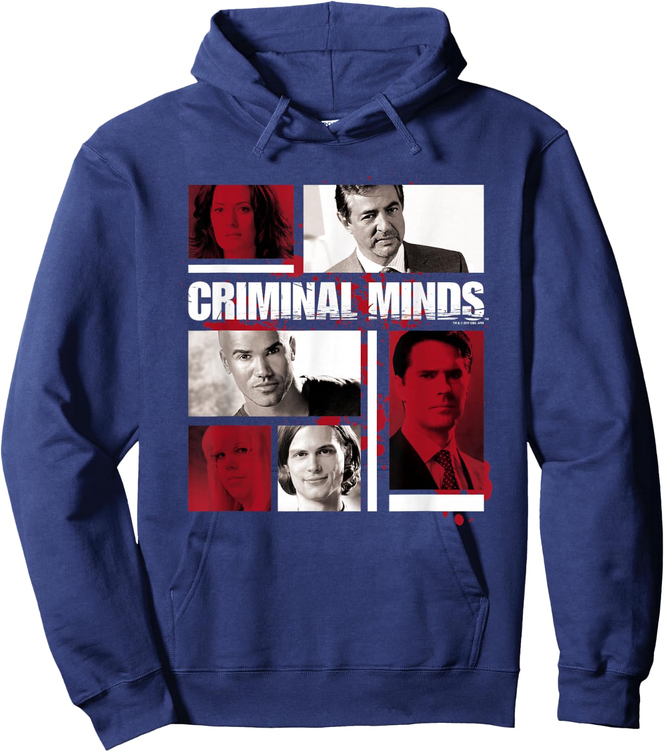 Criminal Minds Character Boxes , black Hoodie - Hoodie | Navy
