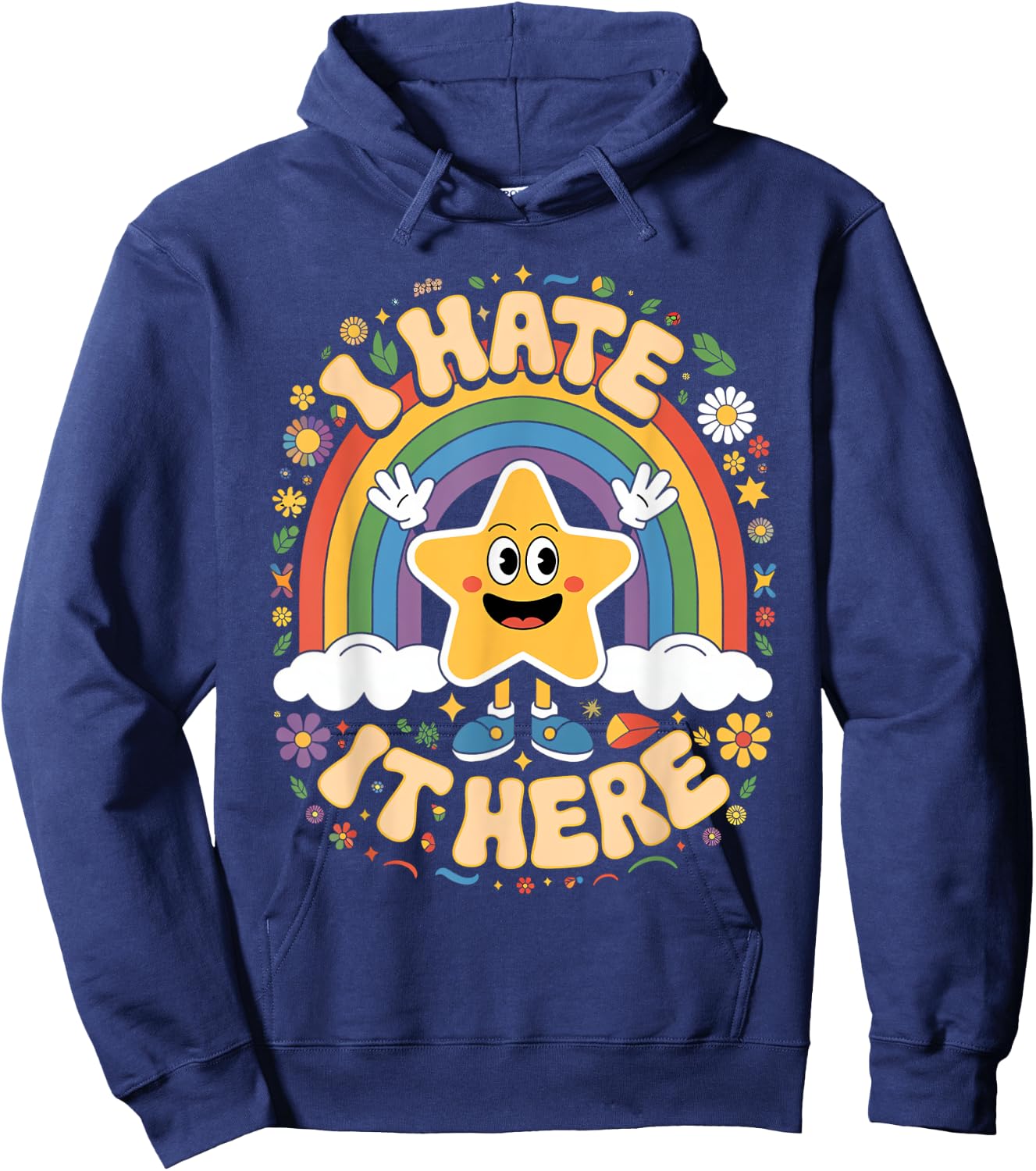 I hate it Here Hoodie - Hoodie | Navy