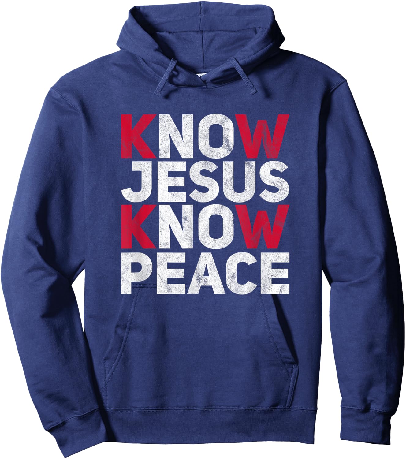 Know Jesus Know Peace Christian Kindness Faith Hoodie - Hoodie | Navy