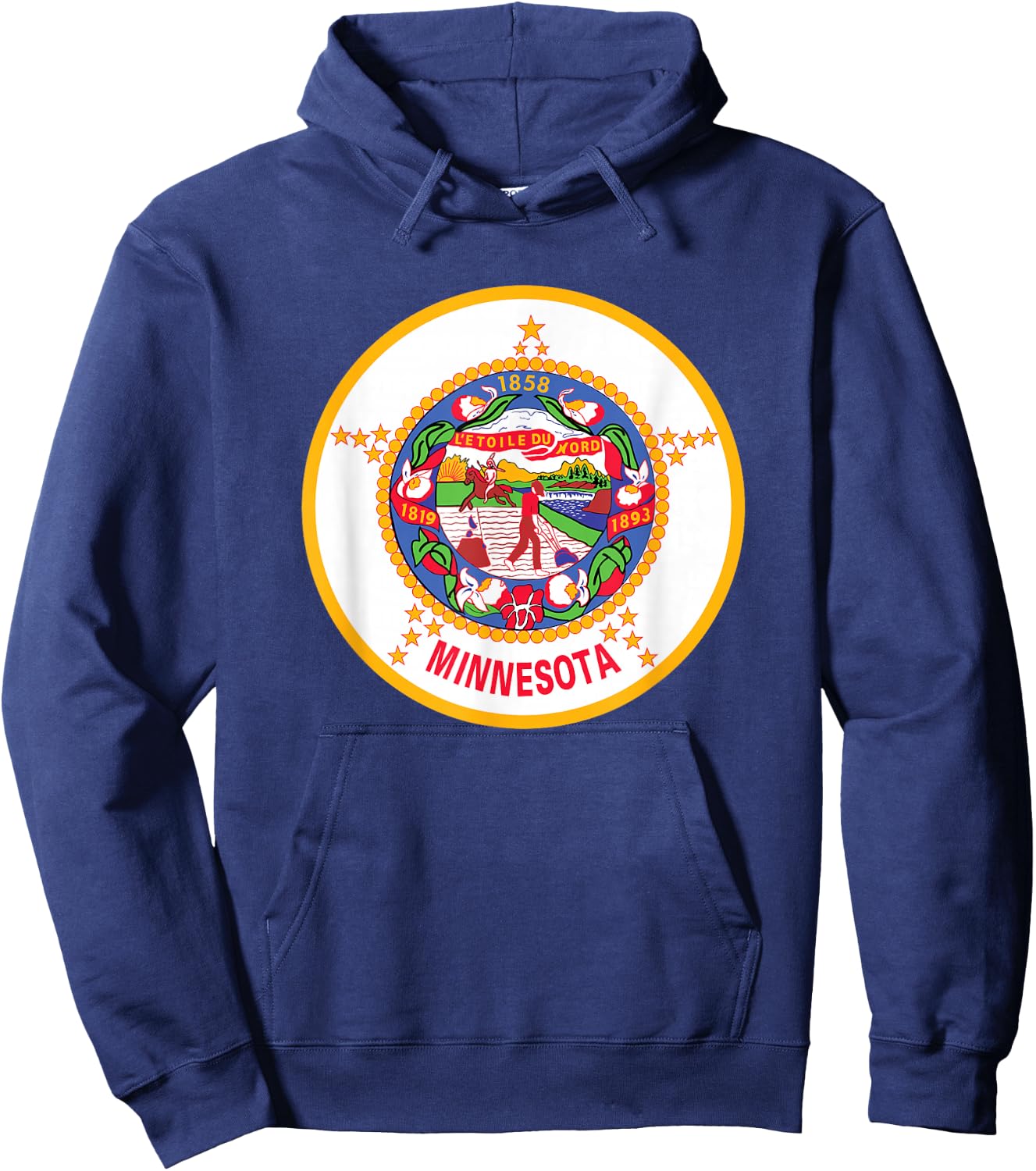 Original Minnesota Flag Hoodie - Hoodie | Navy