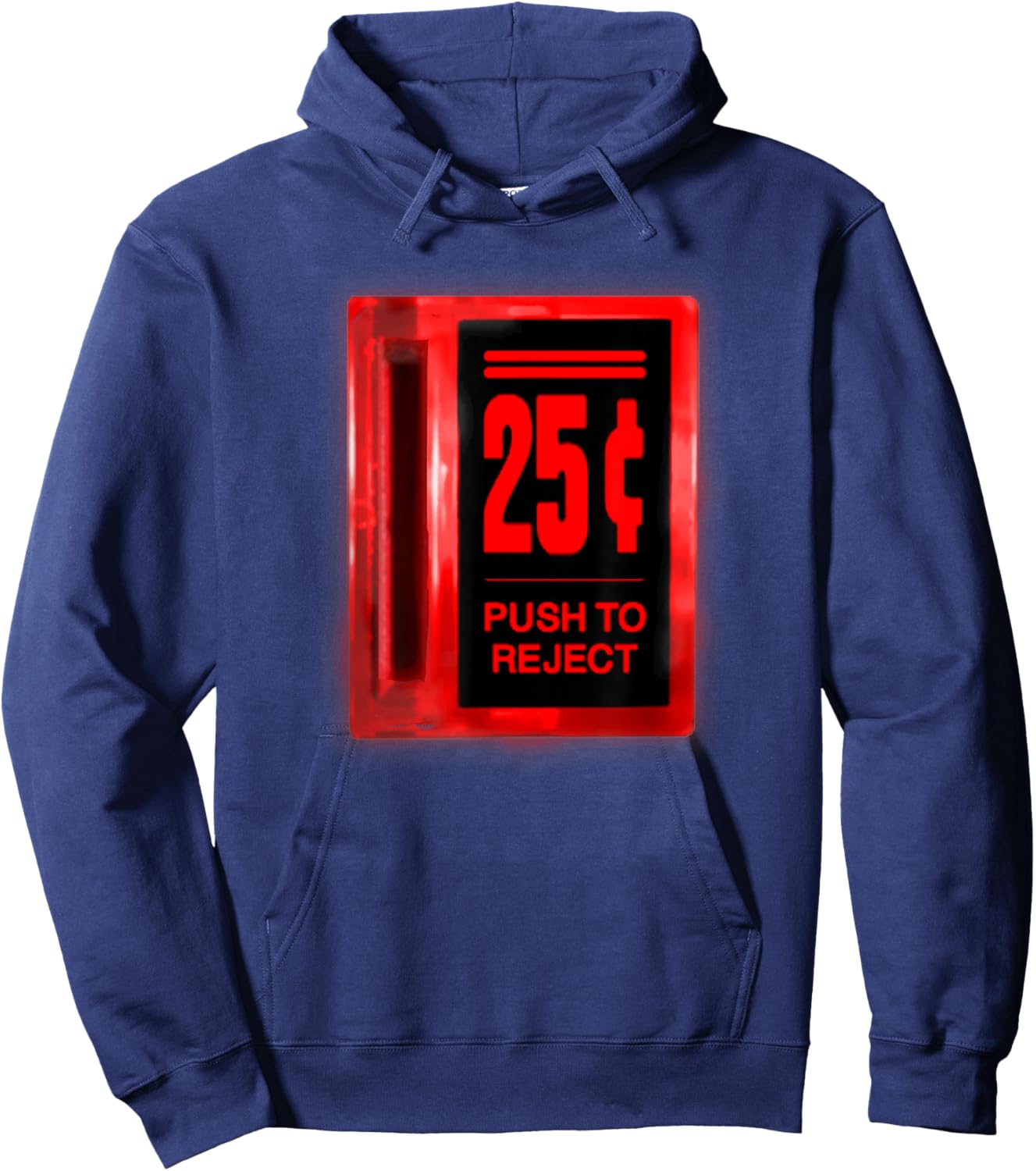 Arcade Coin Slot Glowing Hoodie - Hoodie | Navy