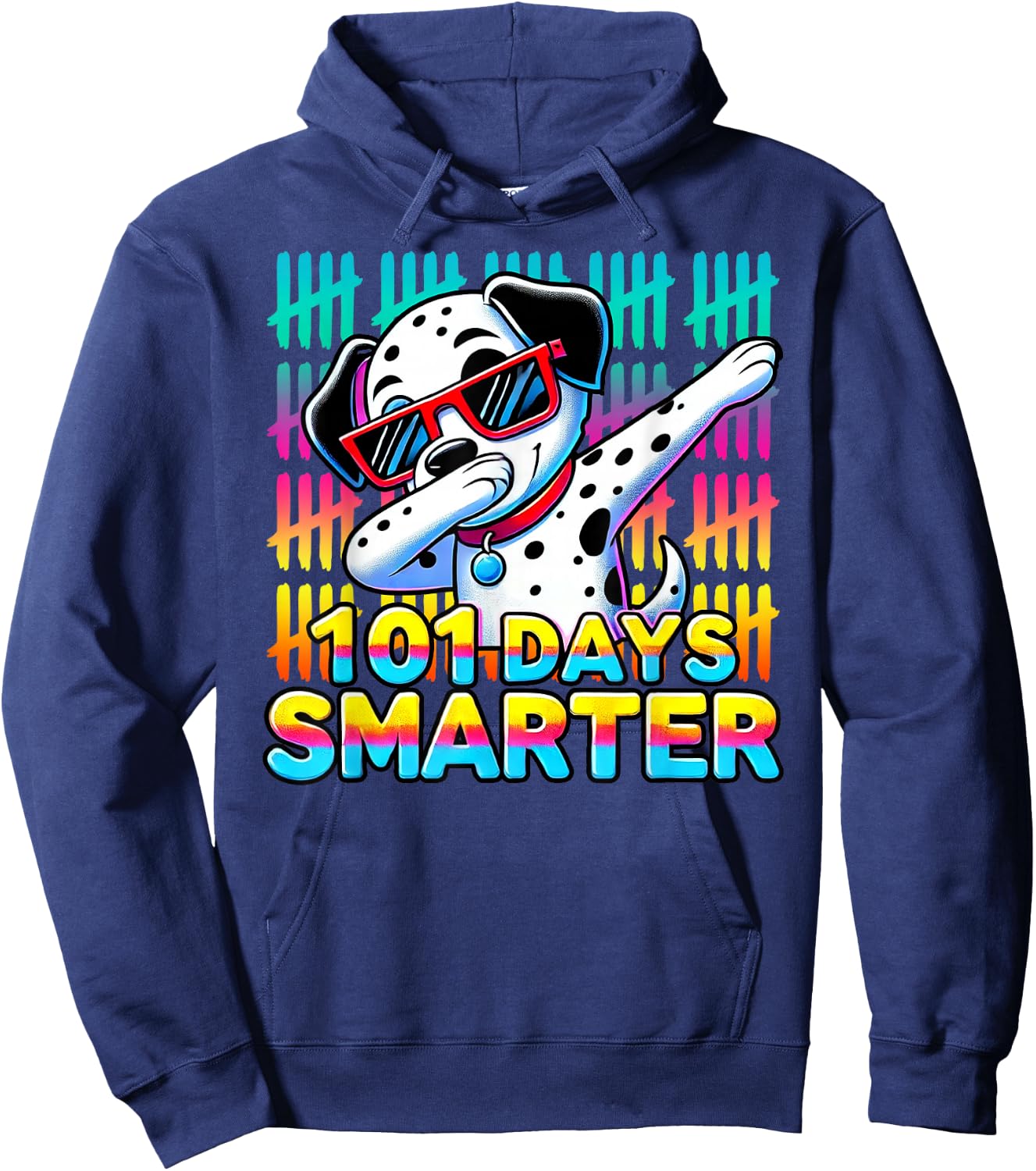 101 Days Smarter Dalmatiner Hoodie - Hoodie | Navy