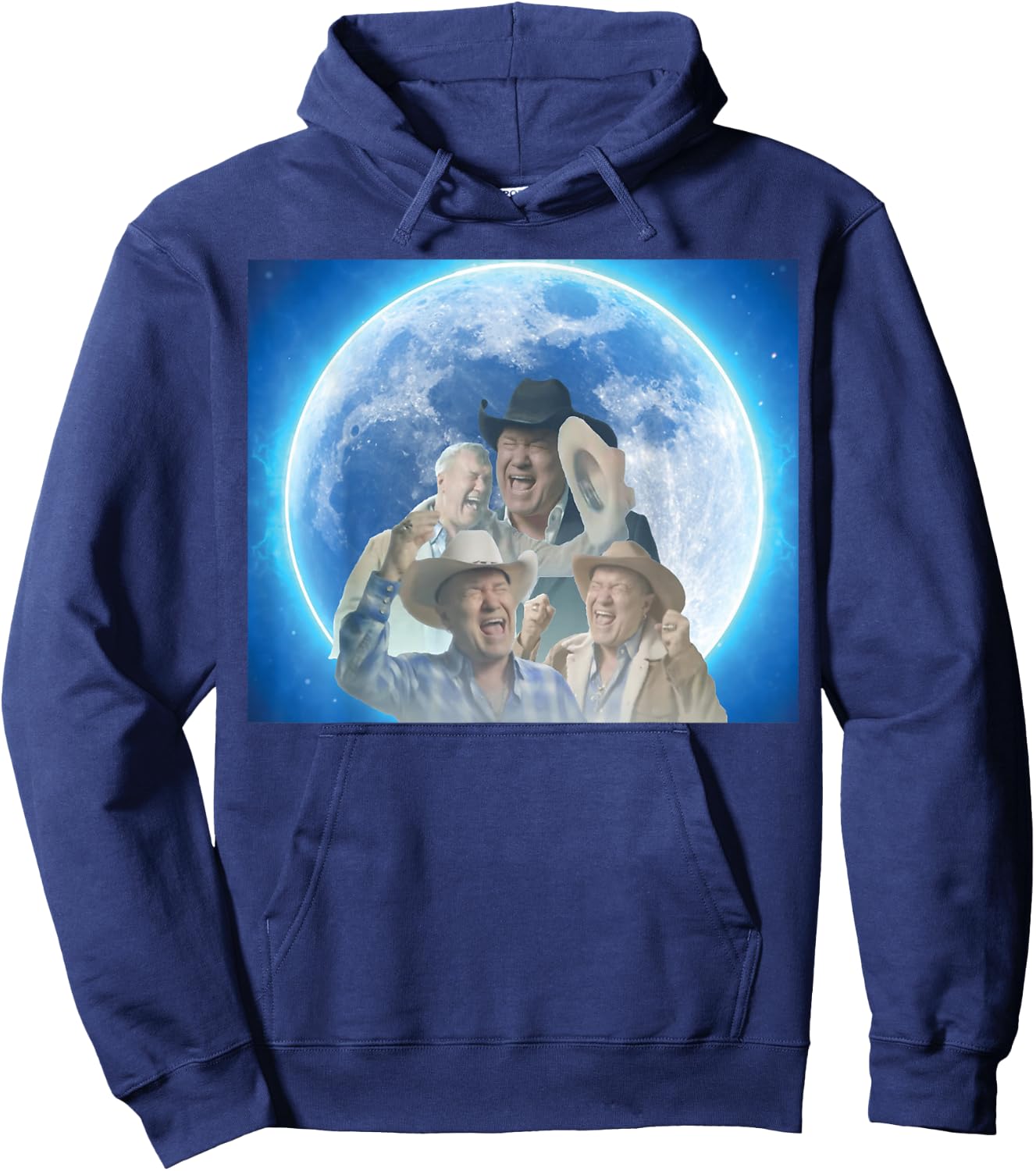 Screaming Cowboy Meme Hoodie - Hoodie | Navy
