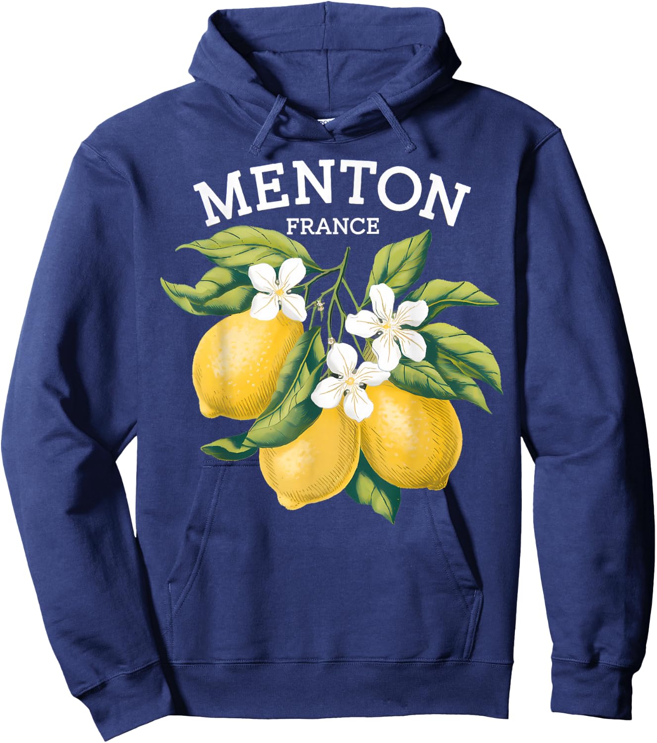 Menton France French Riviera , Black, S Hoodie - Hoodie | Navy