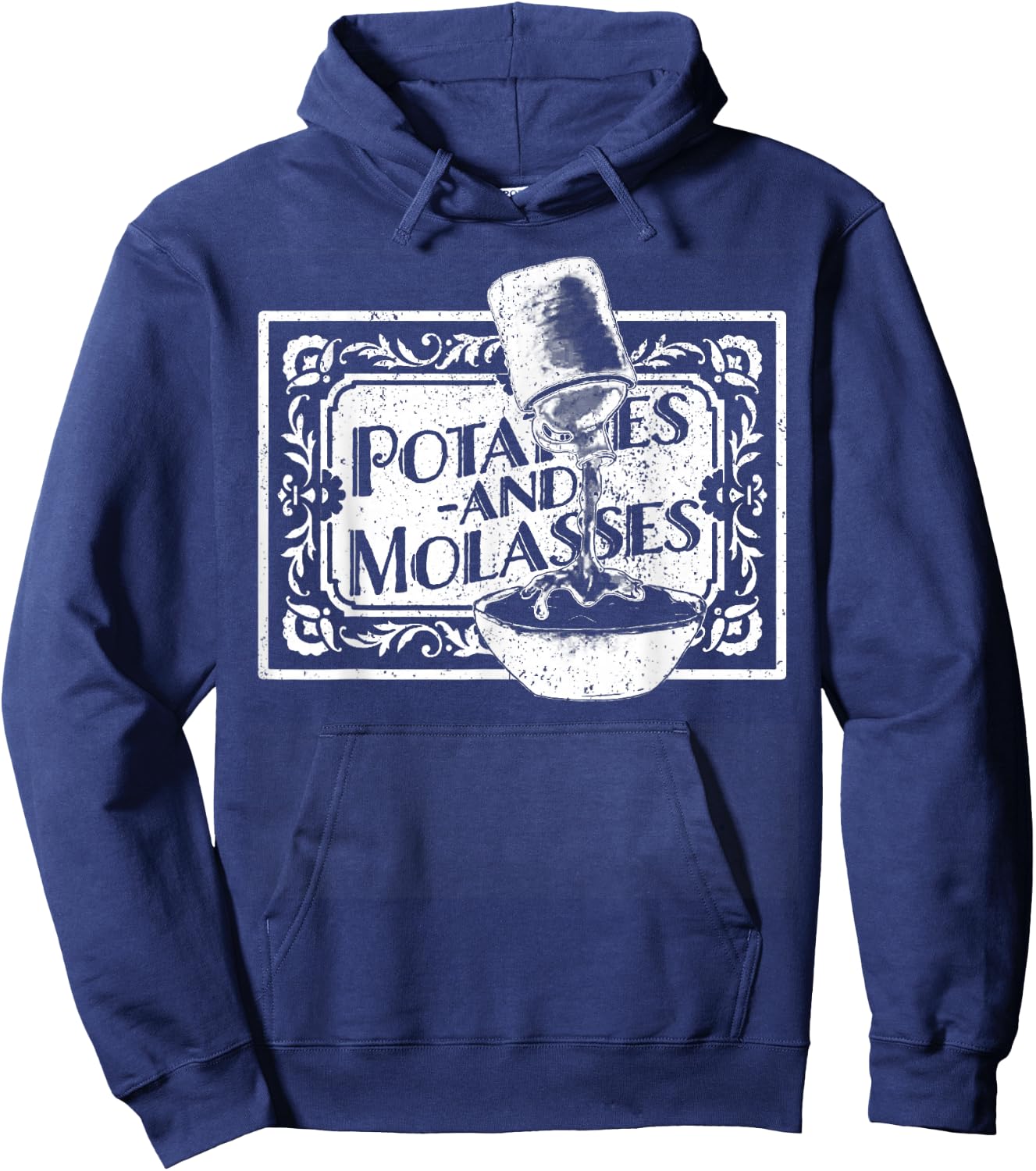 Vintage Potatoes & Molasses Hoodie - Hoodie | Navy