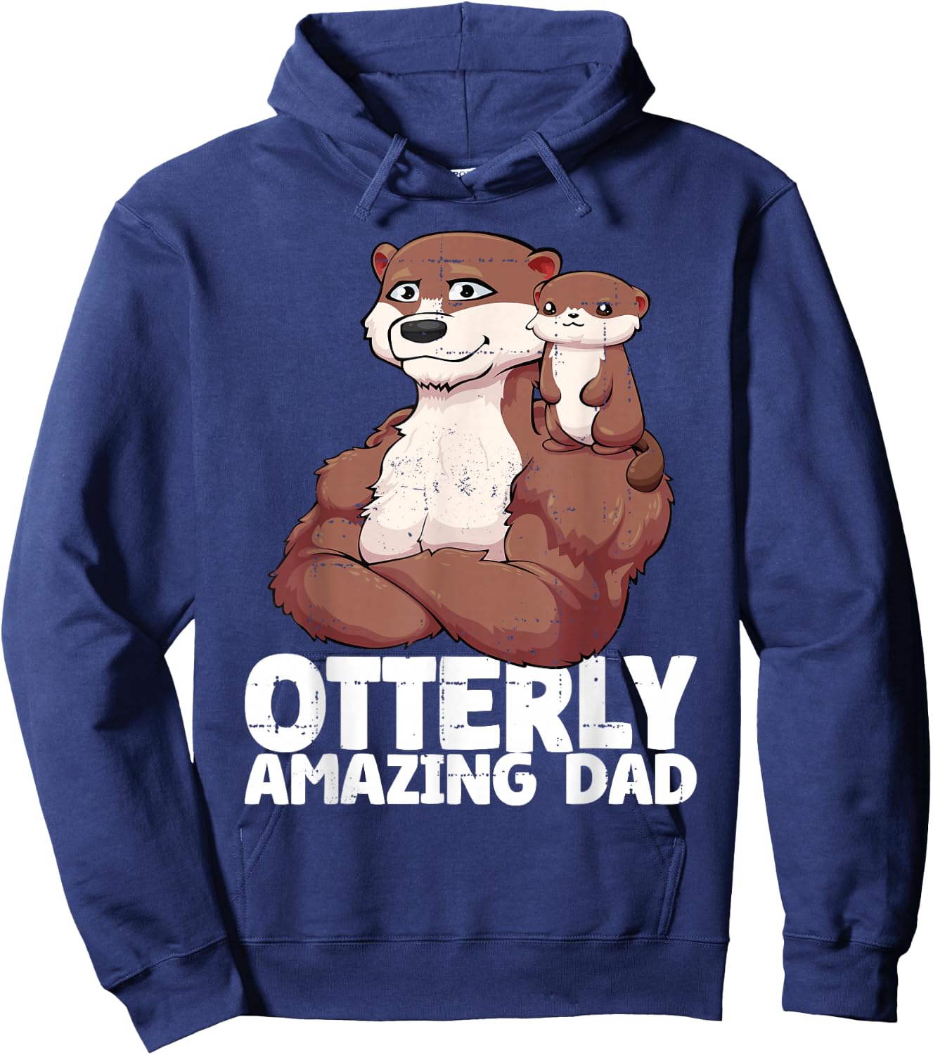 Otterly Amazing Dad for Otter Fathers Day Hoodie - Hoodie | Navy