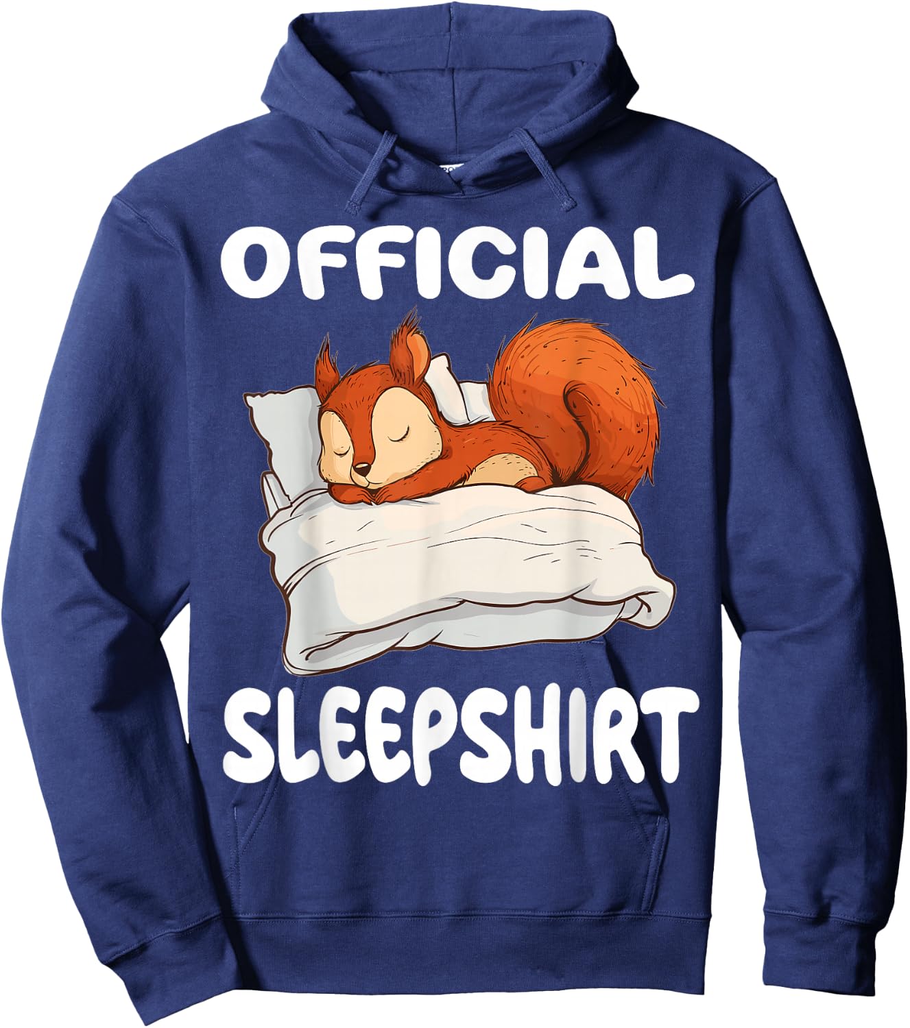 Squirrel Official Sleepshirt Pajamas Nightgown Hoodie - Hoodie | Navy
