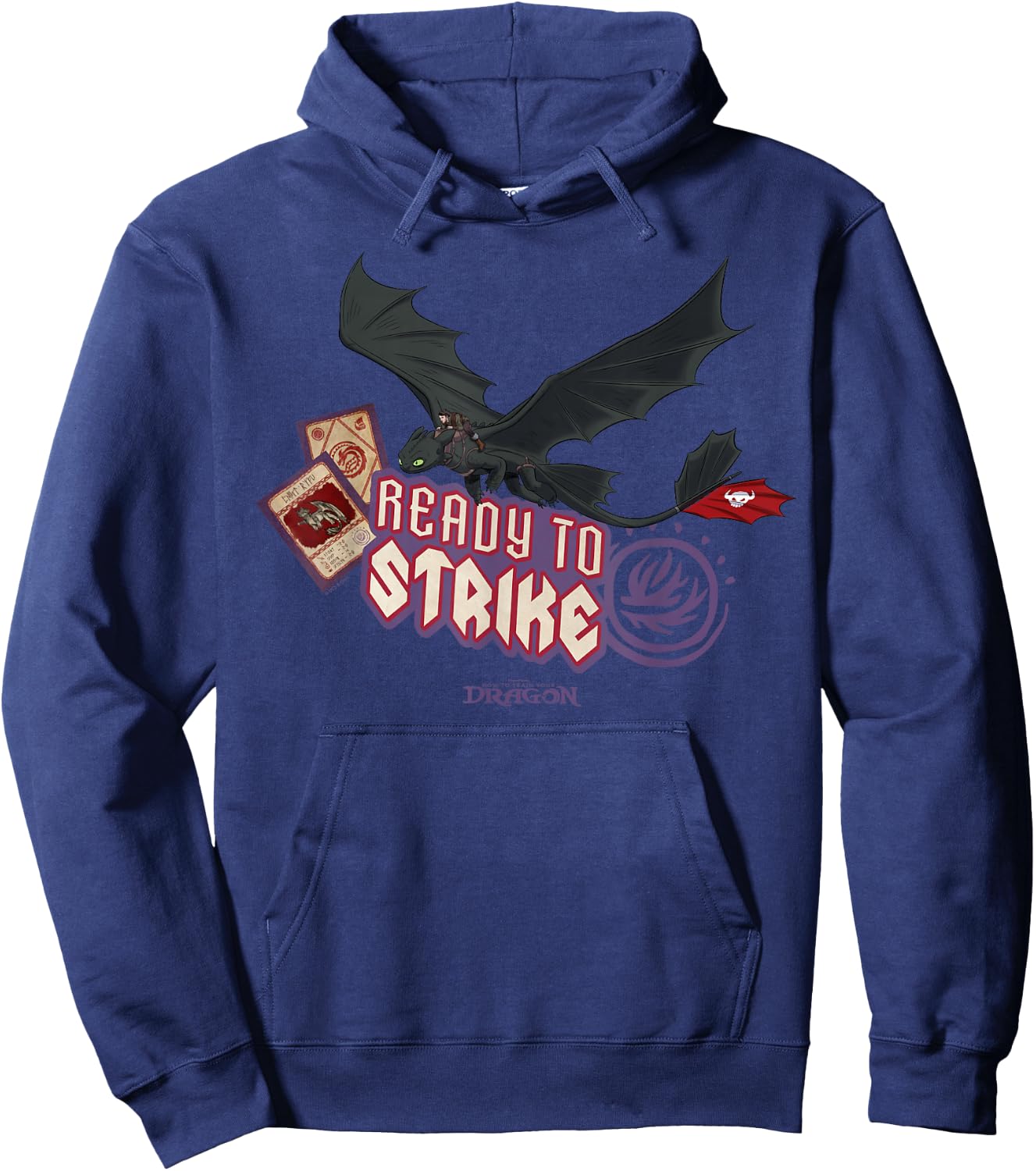 DreamWorks Dragons Toothless Ready to Strike Hoodie - Hoodie | Navy
