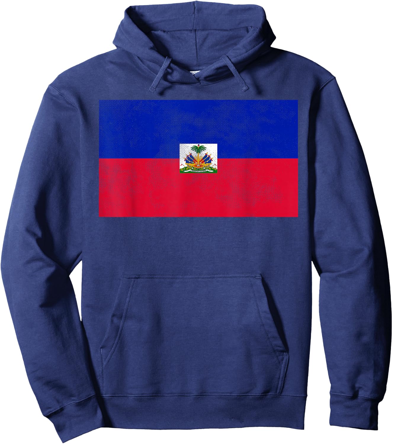 Vintage Haitian Flag Women Kids Boys Girls Hoodie - Hoodie | Navy
