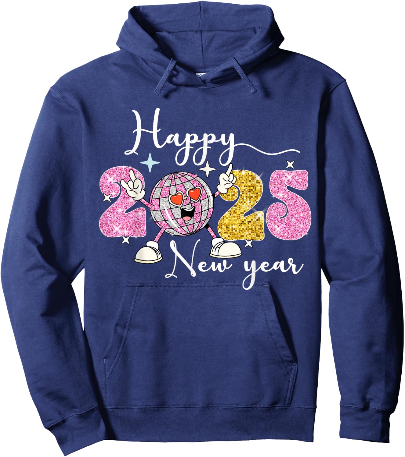 Happy new Year 2025 Party Family Matching Hoodie - Hoodie | Navy