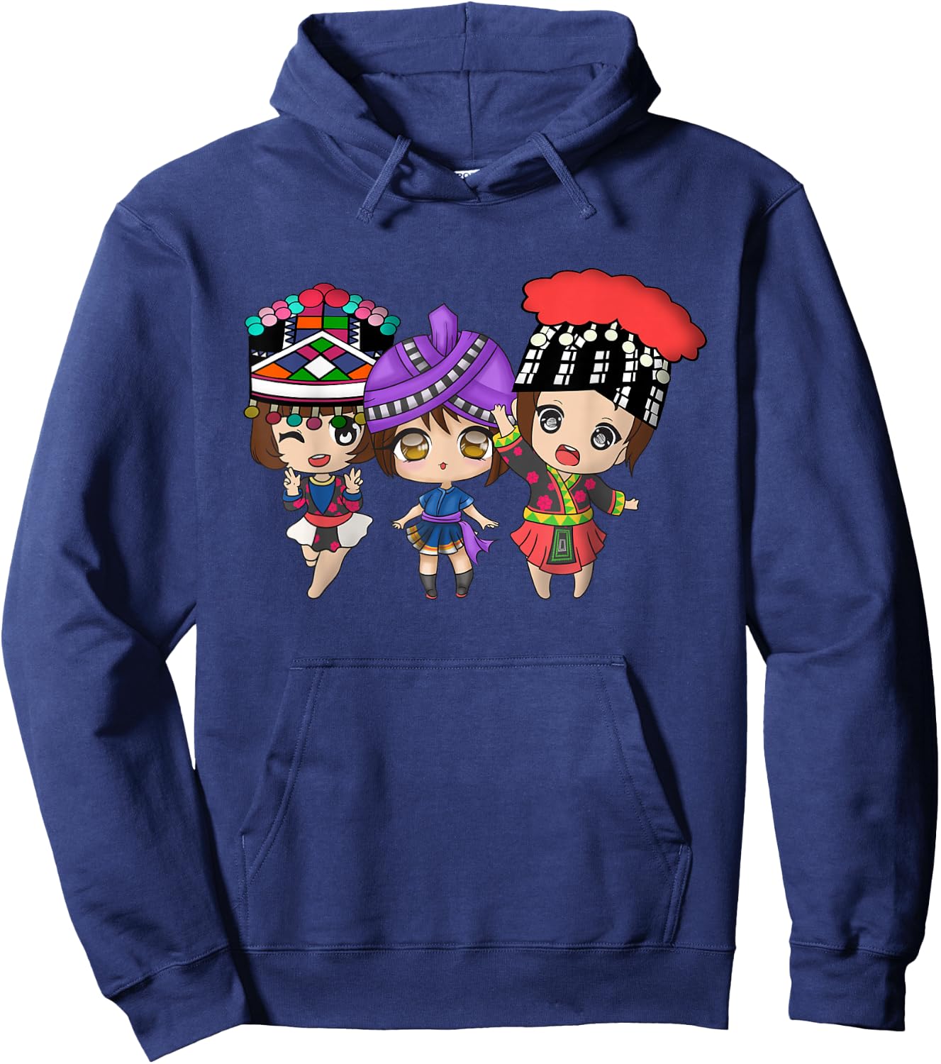Hmong Girl Miao Woman Proud Hmoob Sisters Hoodie - Hoodie | Navy