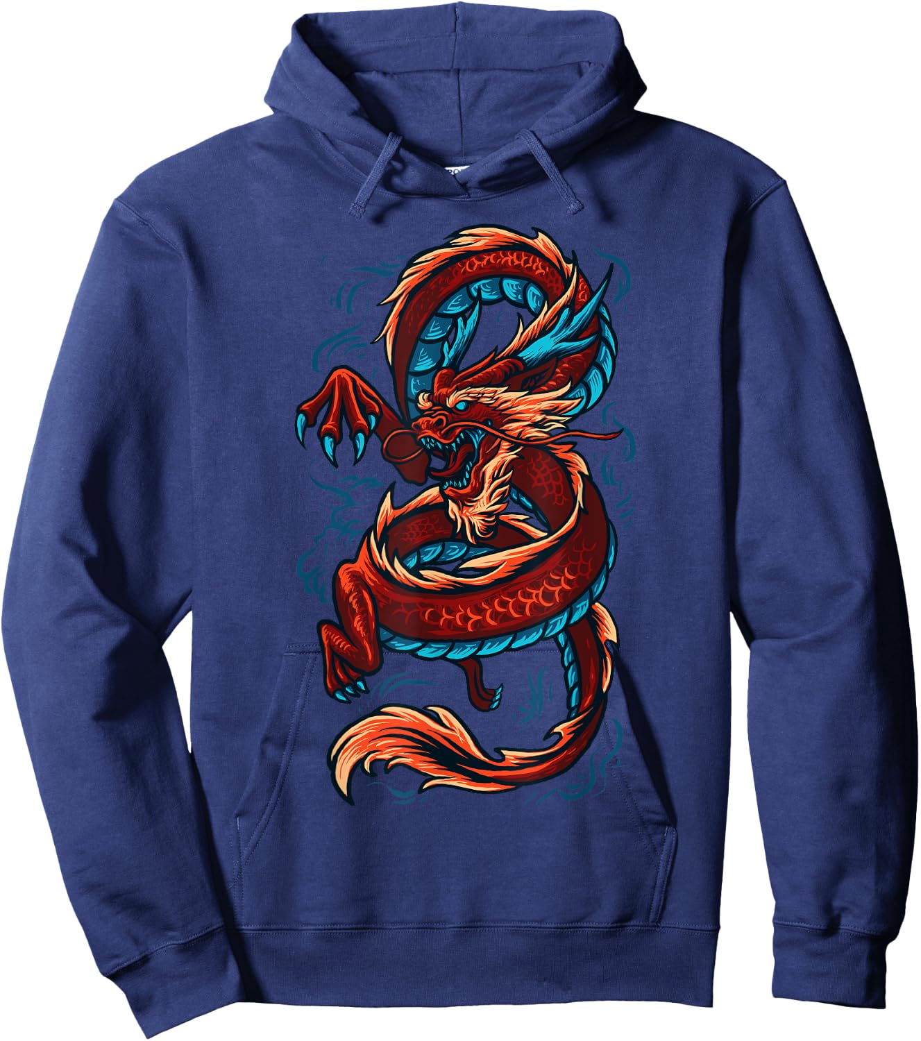 Best Dragon Gift East Asia Dragons Lover Clothes Chinese Dragon - -Adults - Black - Small - Short Sleeve - Modern - Dragon Theme Women's Hoodie - Hoodie | Navy