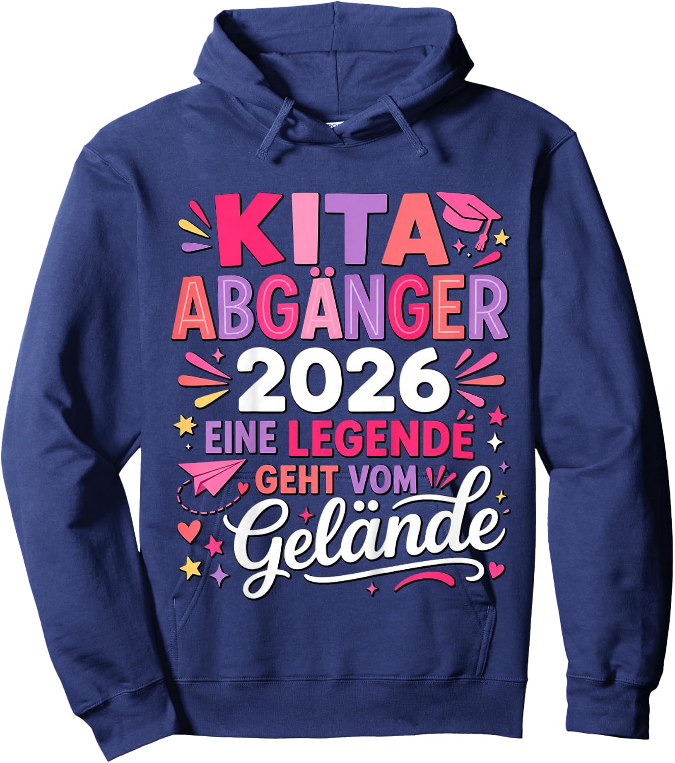 Kita Abgängerin 2026 Legende Geht Vom Gelände Hoodie - Hoodie | Navy