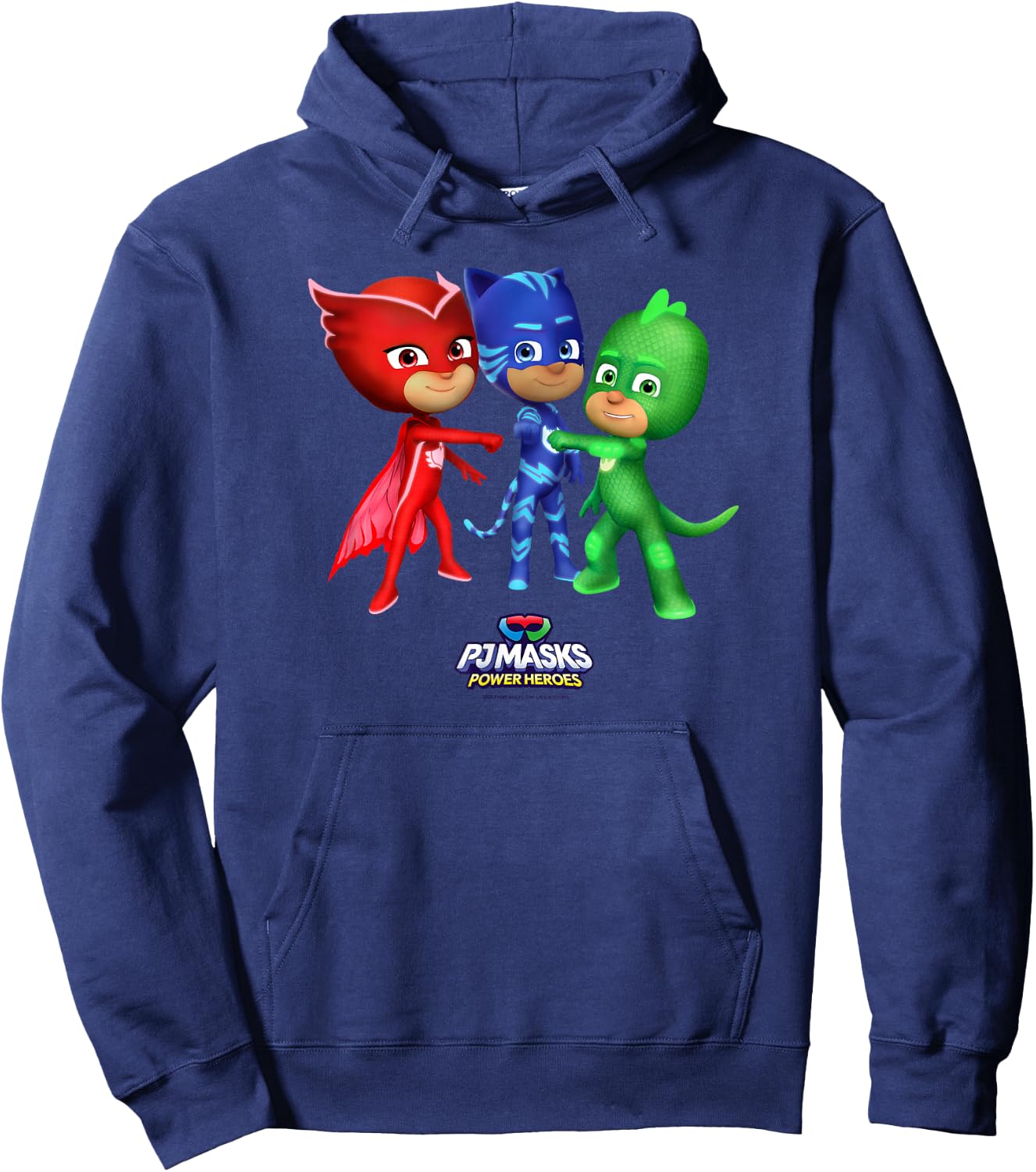 PJ Masks Group Shot Power Heroes Best Trio Logo Hoodie - Hoodie | Navy