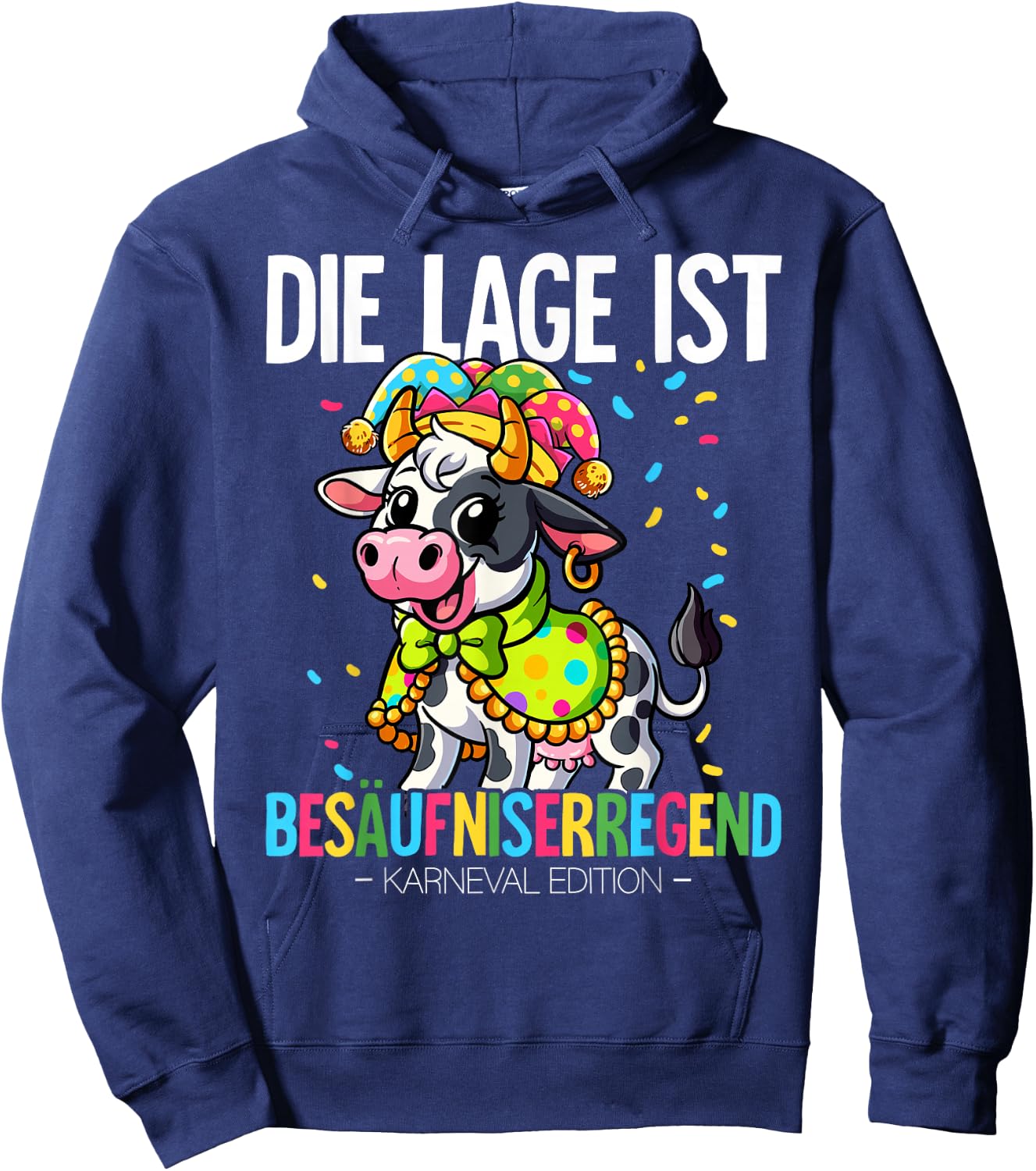 Cologne Carnival , black Hoodie - Hoodie | Navy