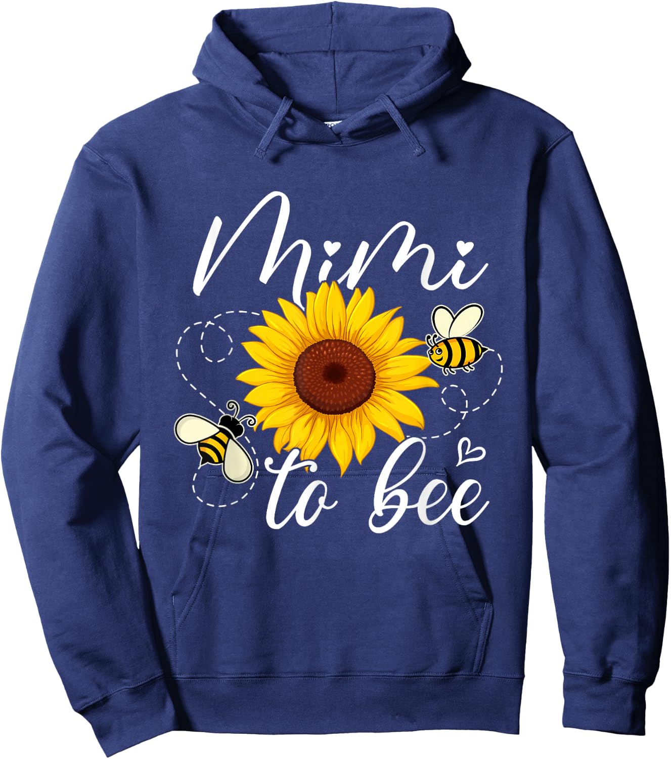 Mimi to Bee Cute Pregnancy Announcement Hoodie - Hoodie | Navy