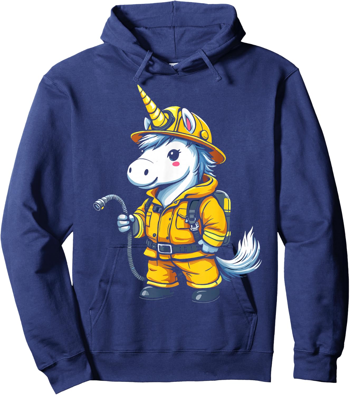 Firefighter Unicorn Hoodie - Hoodie | Navy