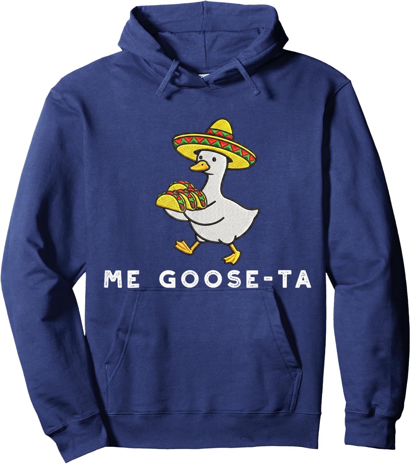 Me Goose Ta Mexican Funny Spanish Goose Puns Hoodie - Hoodie | Navy