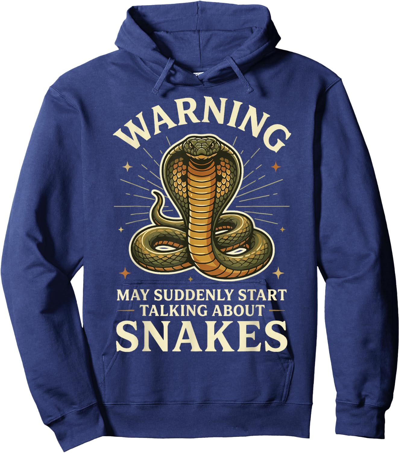 Warning May Suddenly Start Talking About Snakes Hoodie - Hoodie | Navy