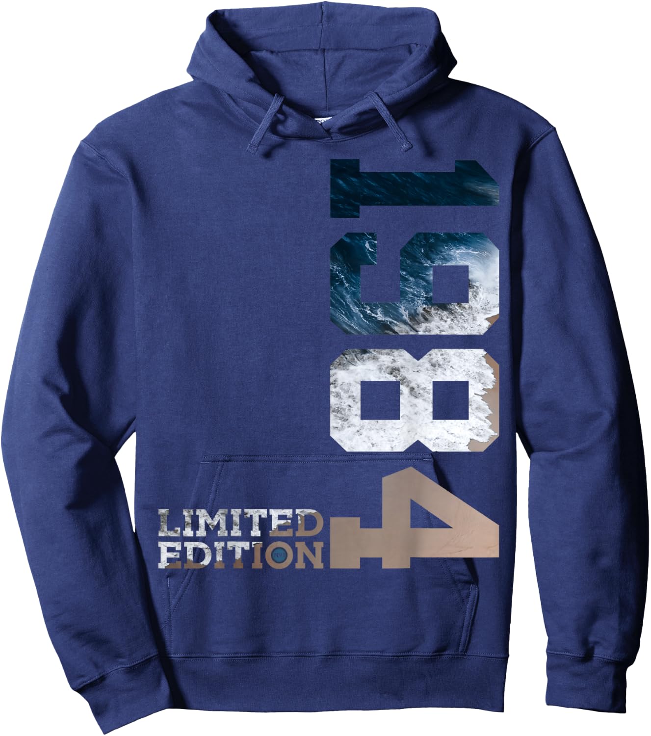 40TH BIRTHDAY LIMITED EDITION 1984 , black Hoodie - Hoodie | Navy