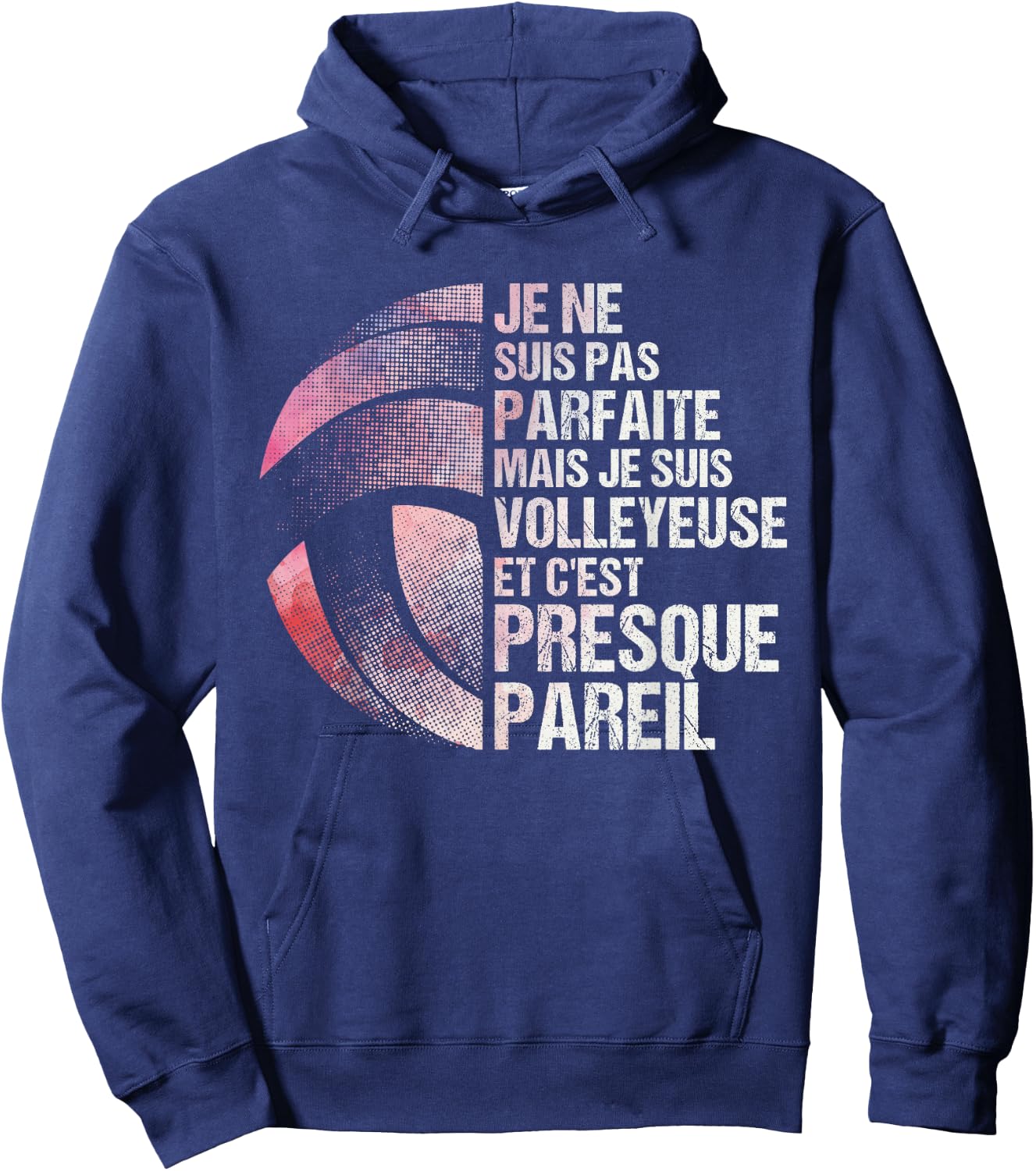 Volleyball Women Volleyball Humour , Black, S Hoodie - Hoodie | Navy