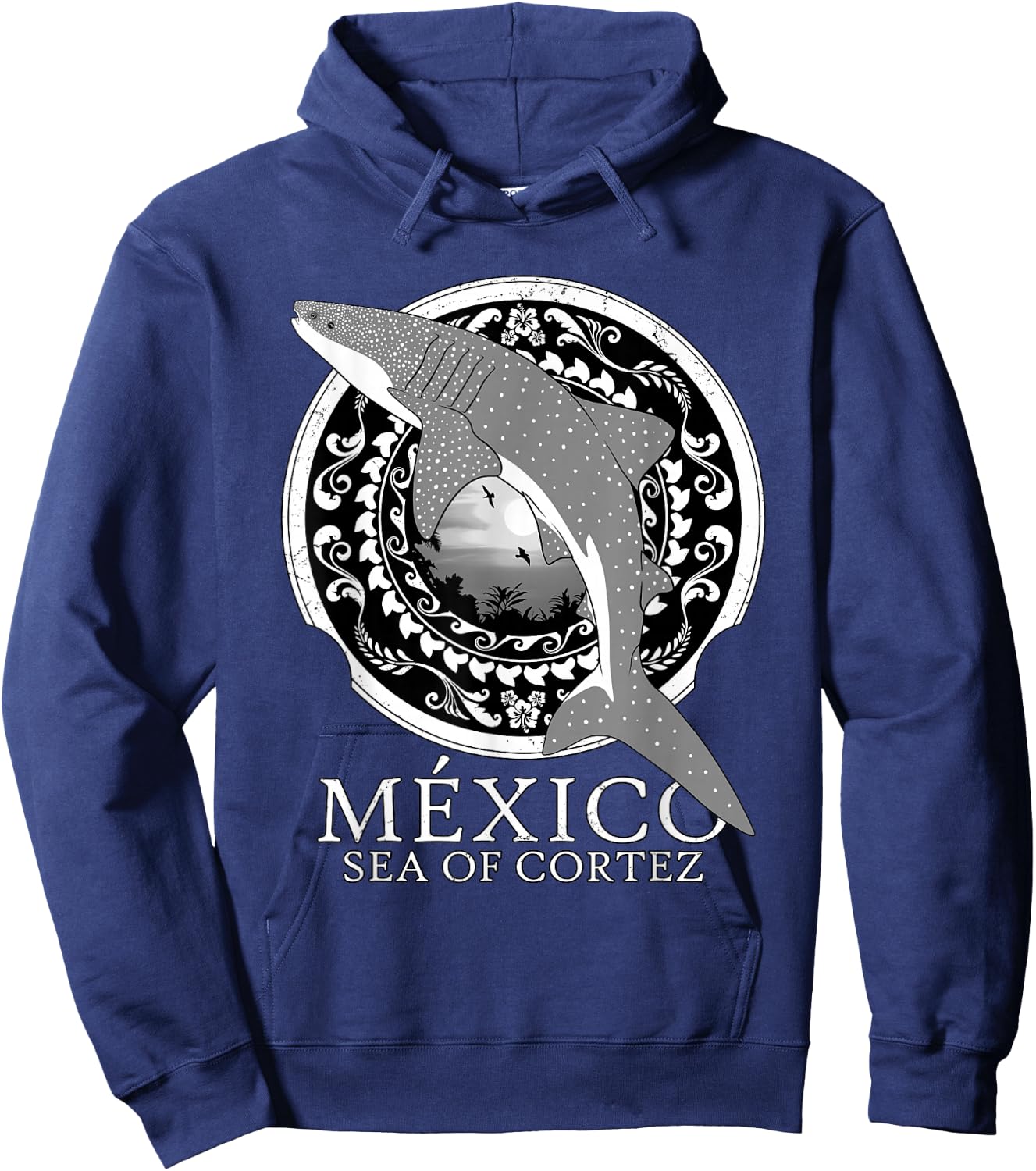 Whale Shark Sea of Cortez Mexico Hoodie - Hoodie | Navy