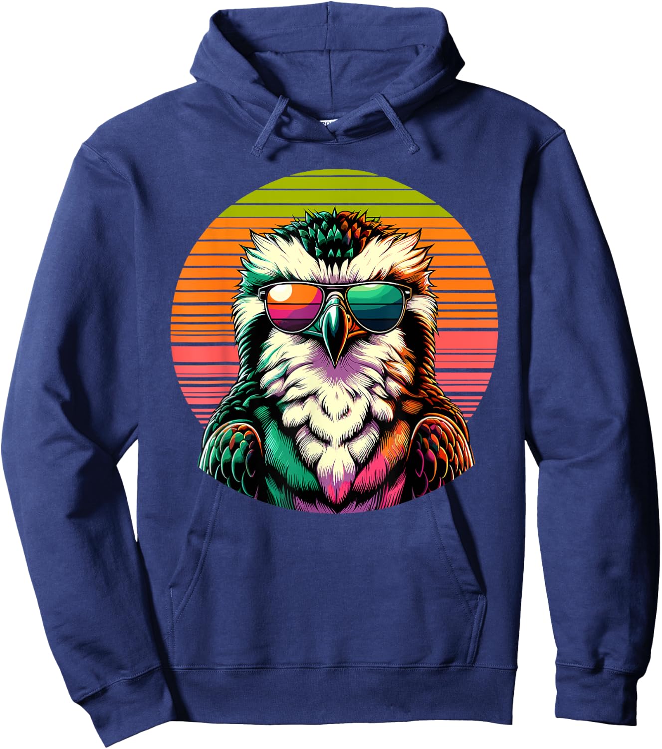 Retro Sunset Sunglasses Osprey Sea Hawk Ospreys Hoodie - Hoodie | Navy