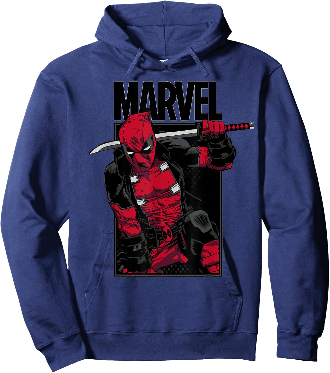 Marvel Deadpool Sword , black Hoodie - Hoodie | Navy