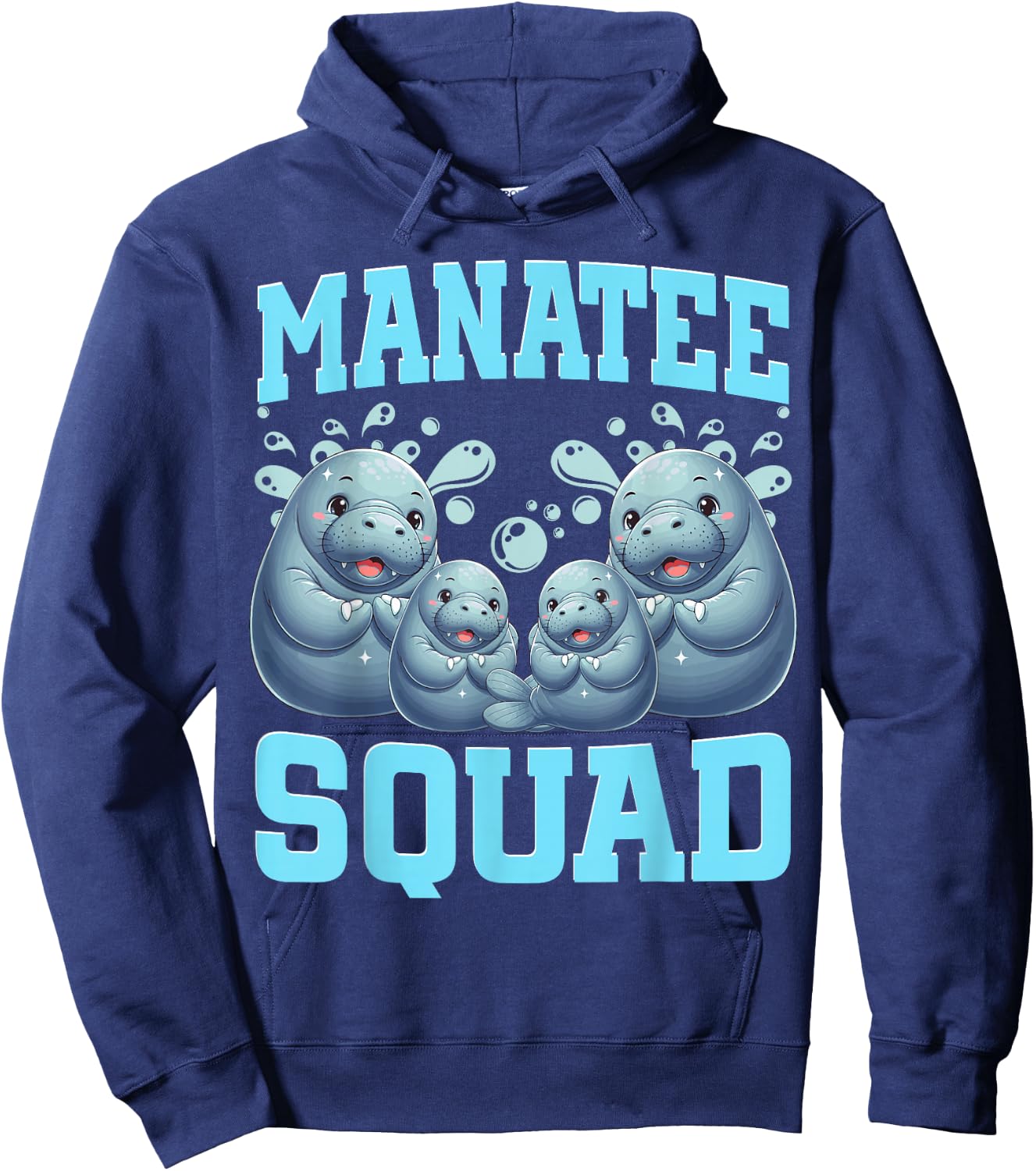 Manatees Lover Sea Cow Ocean Manatee Squad Hoodie - Hoodie | Navy