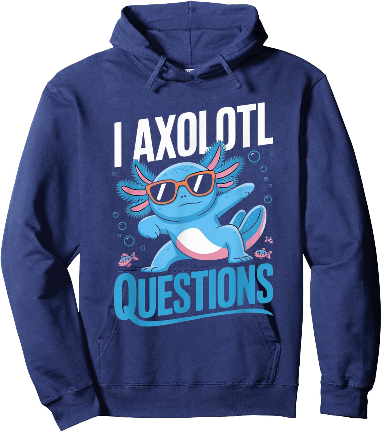 I Axolotl Questions Kids Hoodie - Hoodie | Navy
