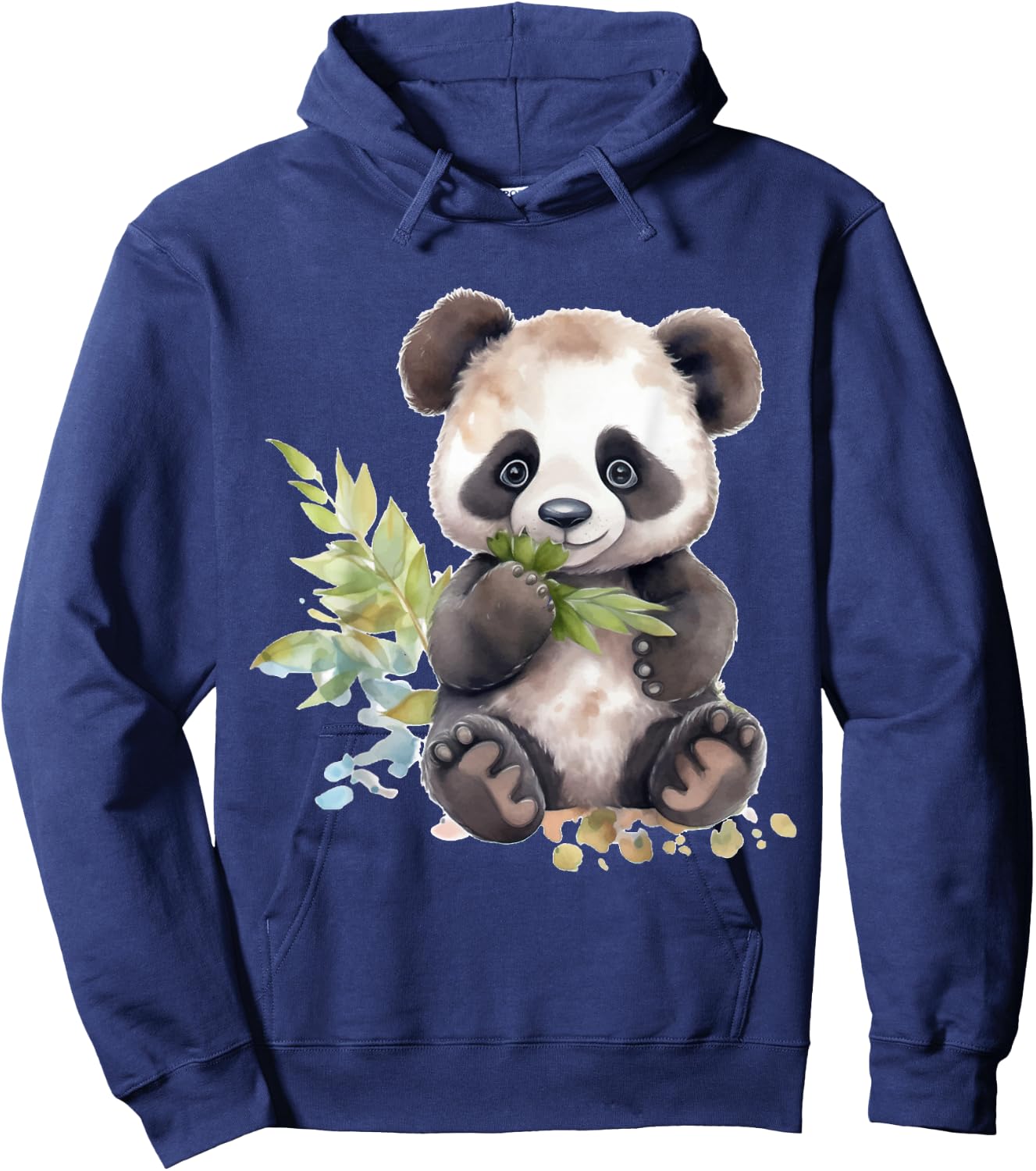 Watercolor Panda Hoodie - Hoodie | Navy