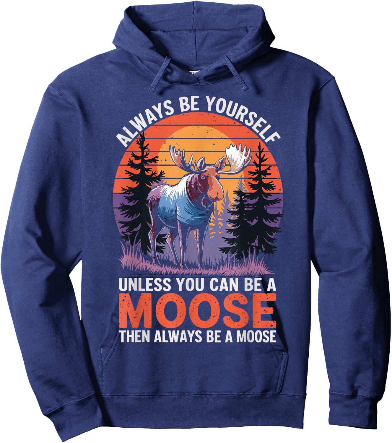 Moose Hoodie - Hoodie | Navy