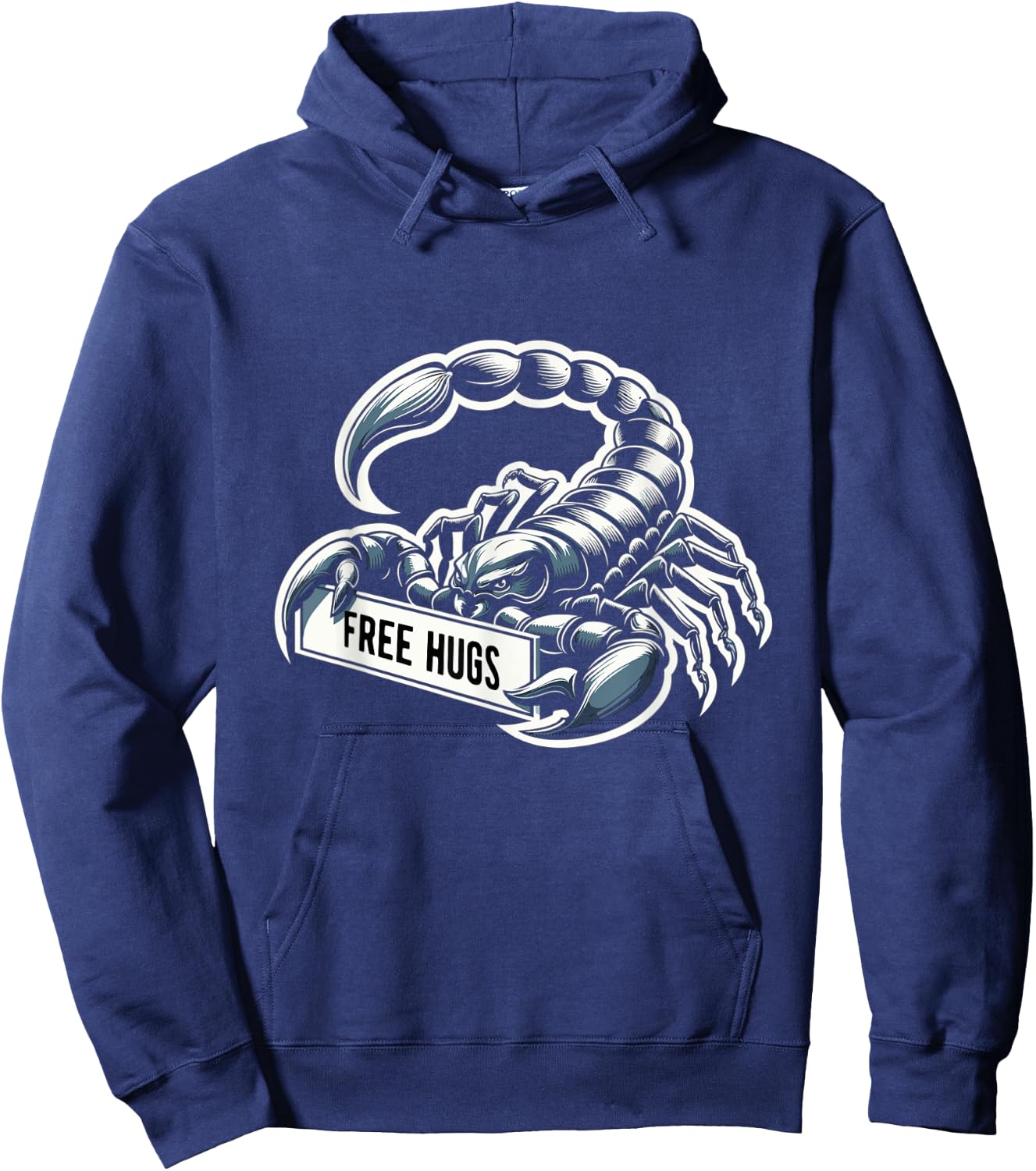 Scrorpion Hug Sarcastic Funny Saying Free Hugs Hoodie - Hoodie | Navy