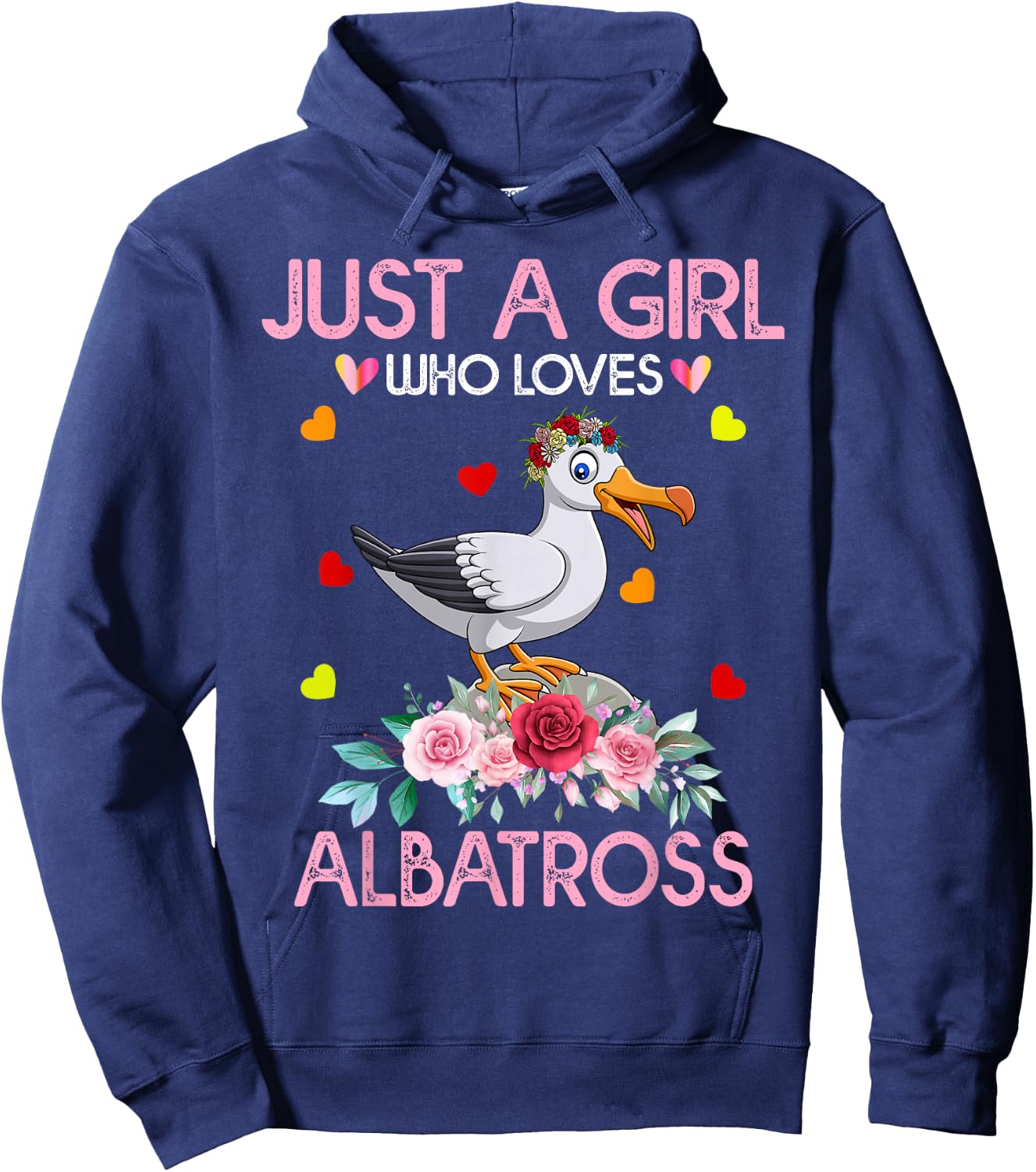 Albatross Bird Just A Girl Who Loves Albatross Hoodie - Hoodie | Navy